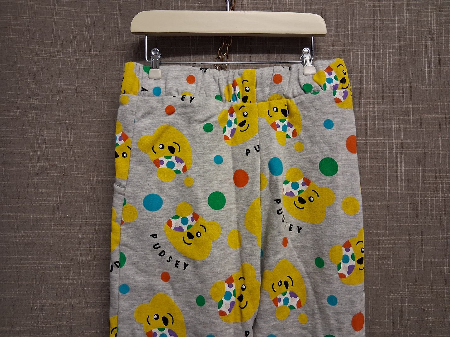 George Unisex "Pudsey" Children in Need Grey Joggers Age 6-7 Years