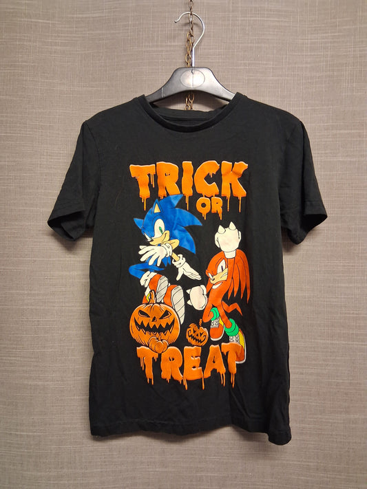 Sonic the Hedgehog Halloween Short Sleeve T-Shirt Black Age 10-11 Years