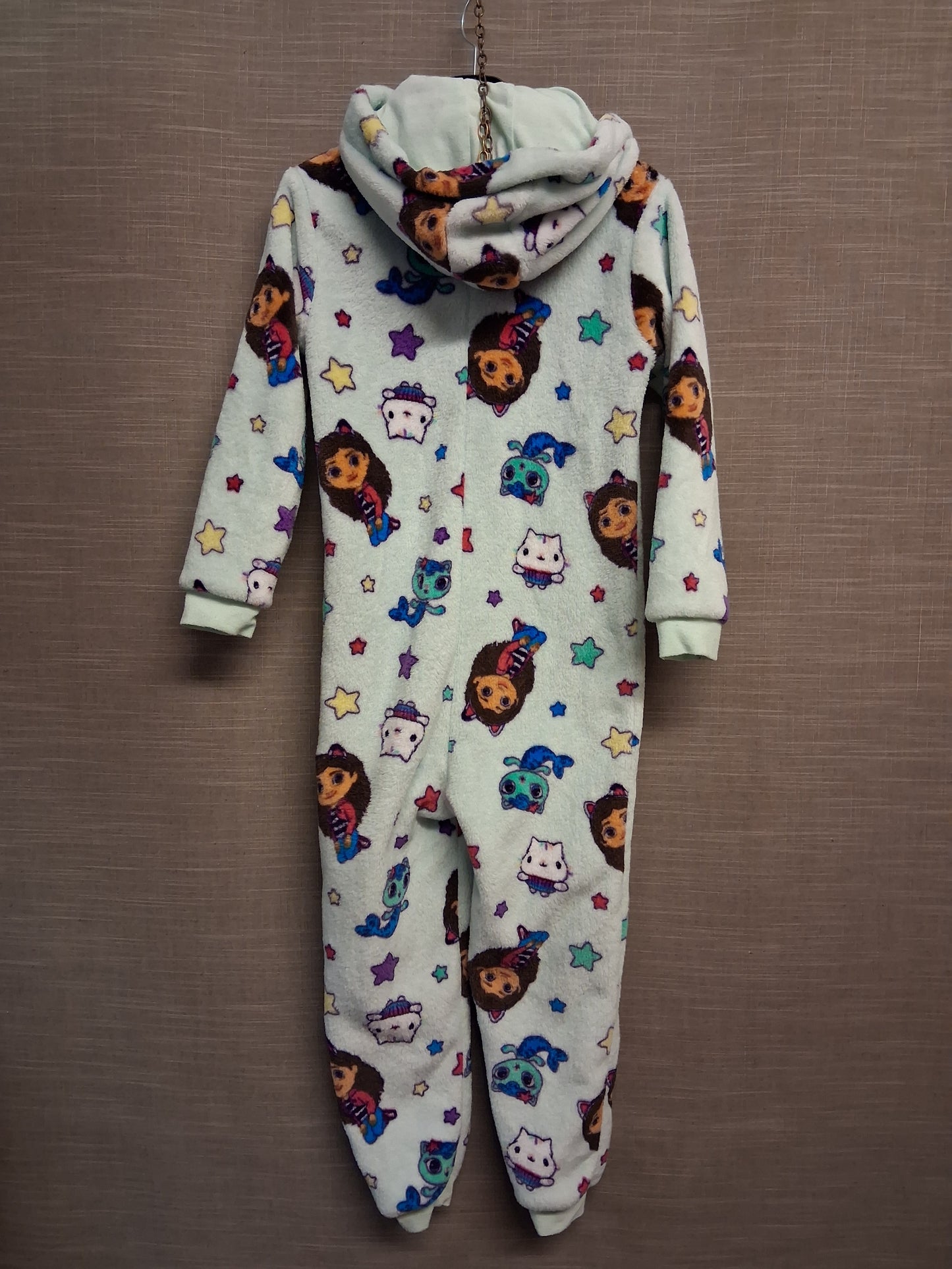 George Gabby's Dollhouse Onesie Sleepsuit Plush Mint Green Age 7-8 Years