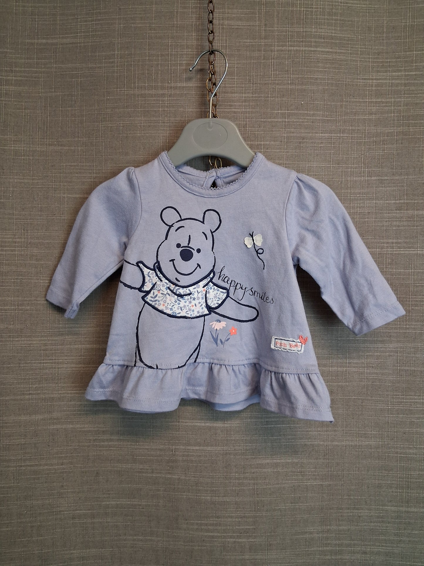 Disney Girls Winnie the Pooh Long Sleeve Top Lilac Age Tiny Baby