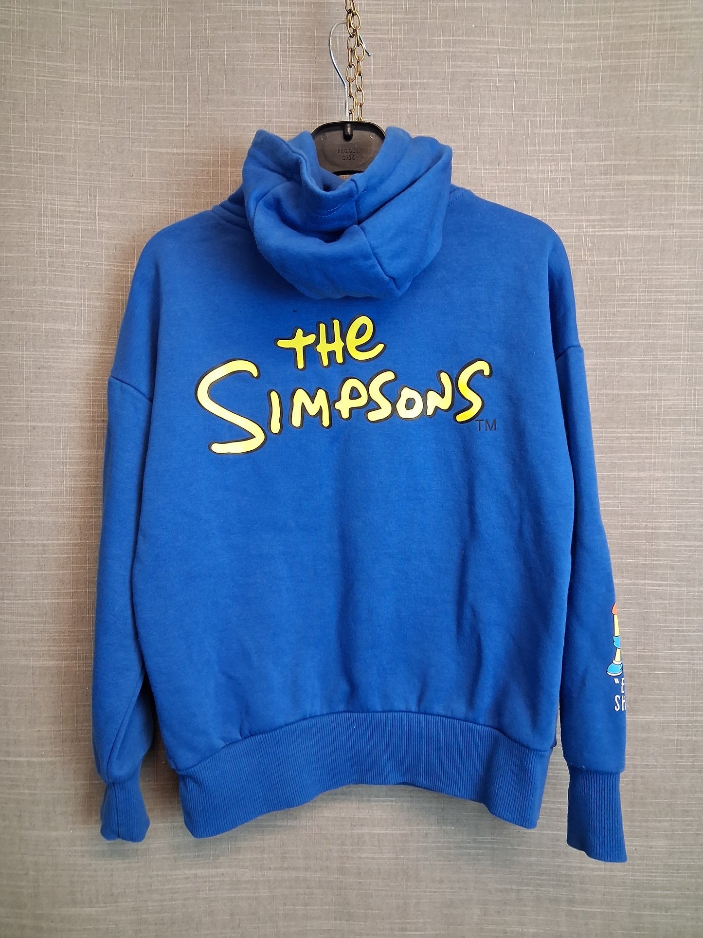 The Simpsons Primark Blue Hoodie Age 8-9 Years