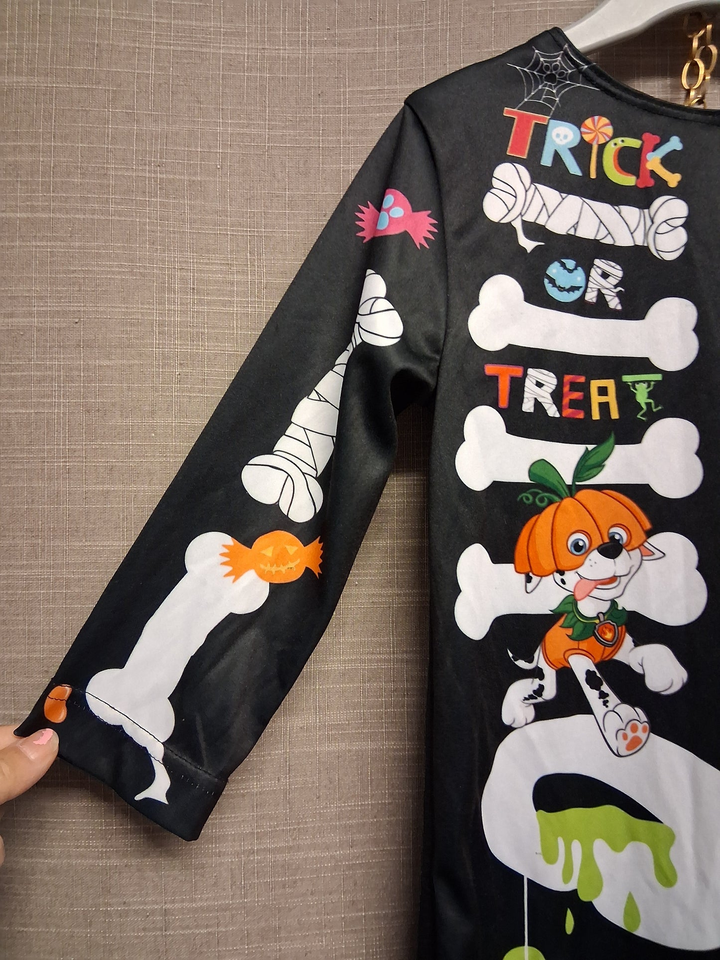 Paw Patrol Boys Skeleton One Piece Costume Age 2-3 years