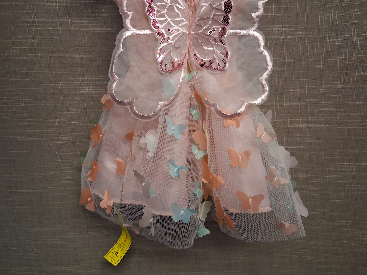 Shein Girls Butterfly Pink Dress Age 9-12 Months New