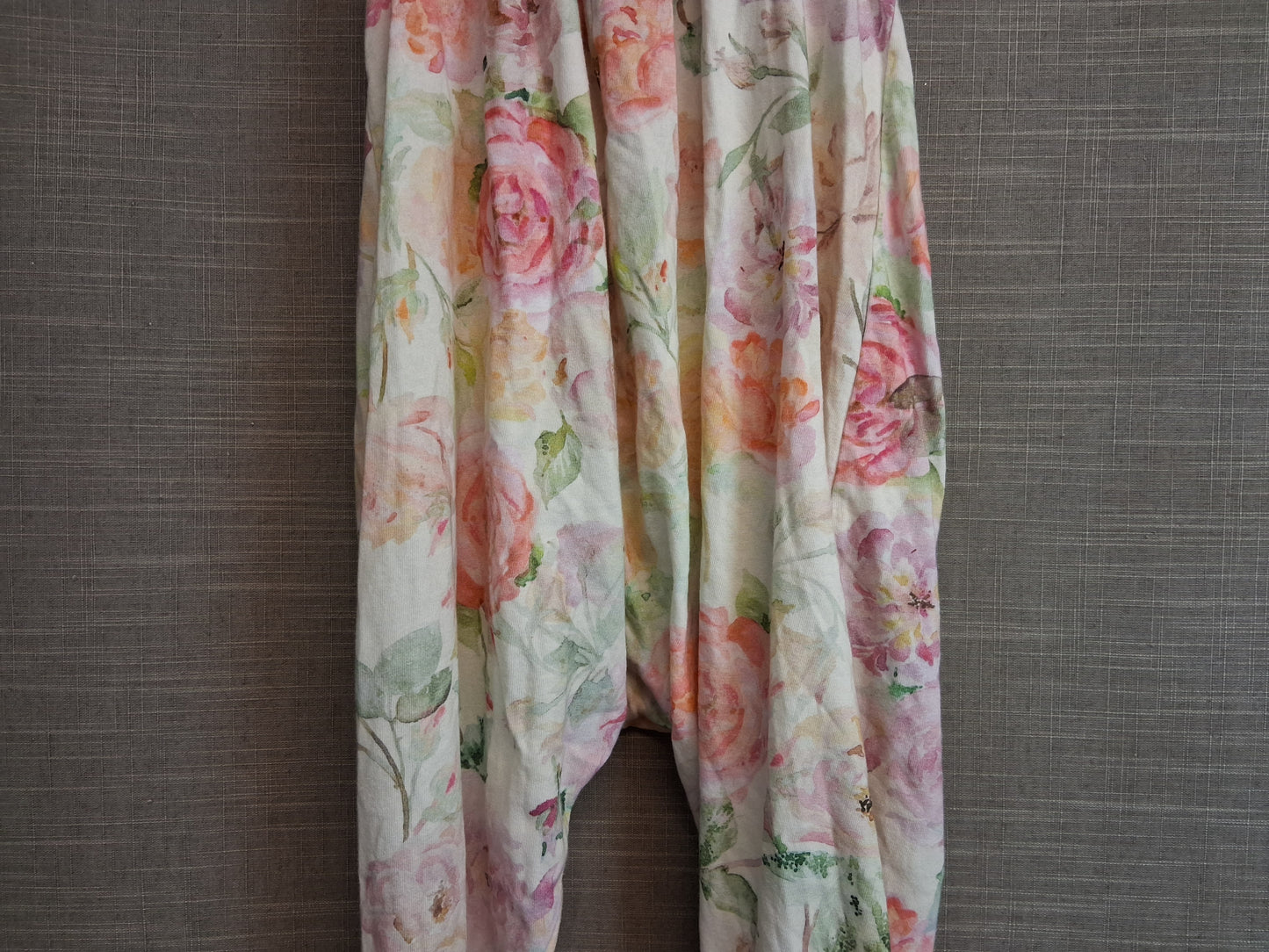 Next Girls Jersey Cream Floral One Piece Romper Age 3-4 Years