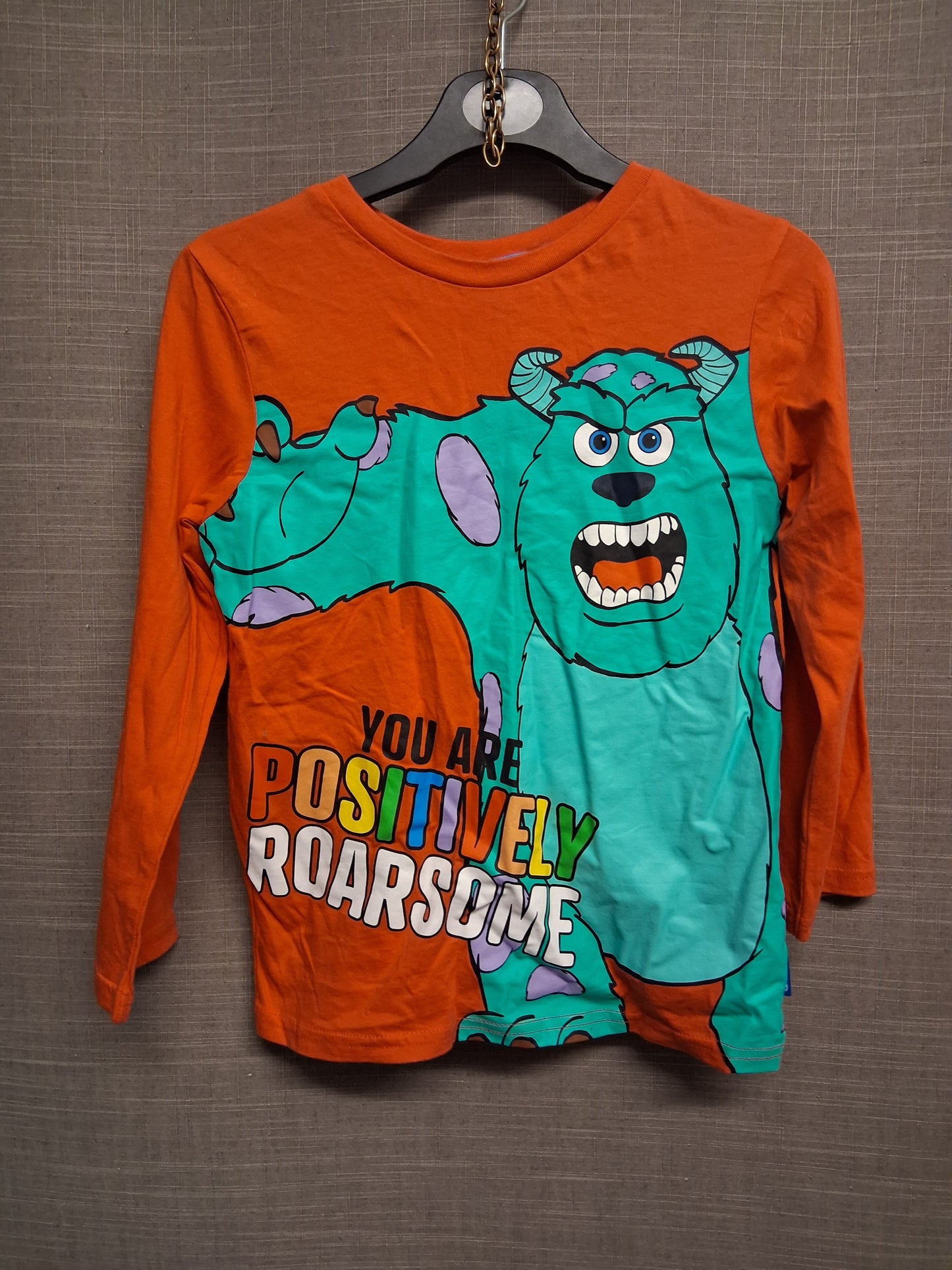 George Disney Monsters Inc Sully  Long Sleeve Red T-Shirt Age 6-7 Years