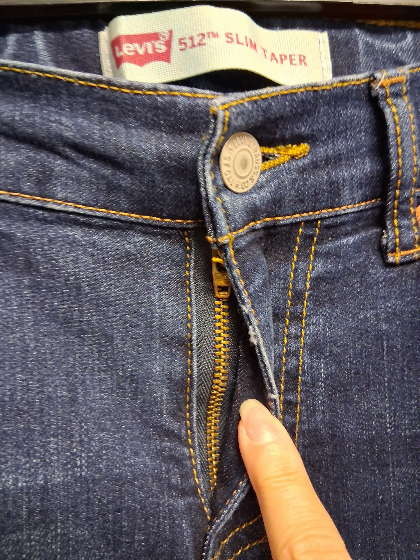 Levis 512 Slim Taper Leg Boys Denim Jeans Blue Age 12 Years