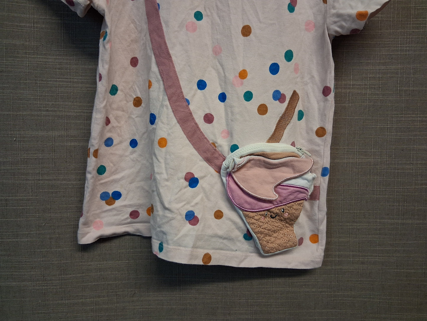 Next Girls Ice Cream Theme T-Shirt Jersey Age 5-6 Years