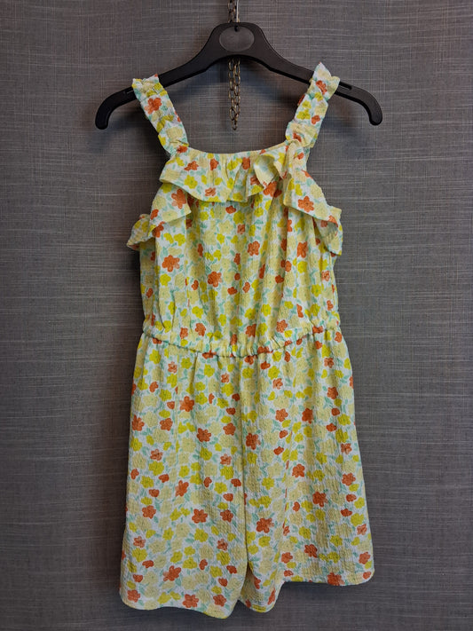 Primark Girls Yellow Floral Playsuit Age 9-10 Years New