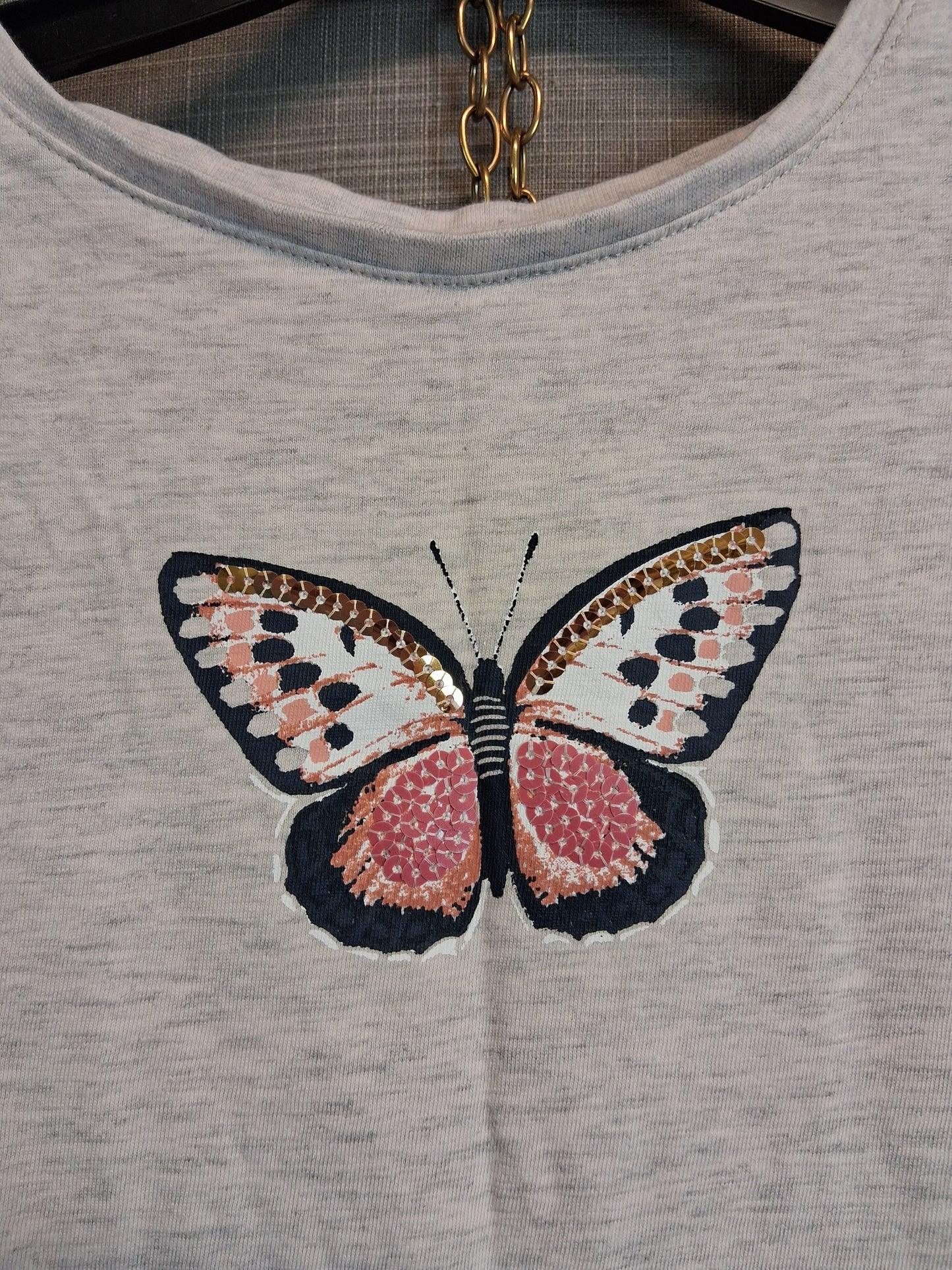 TU Girls Long Sleeve Butterfly Print T-Shirt Age 10 Years