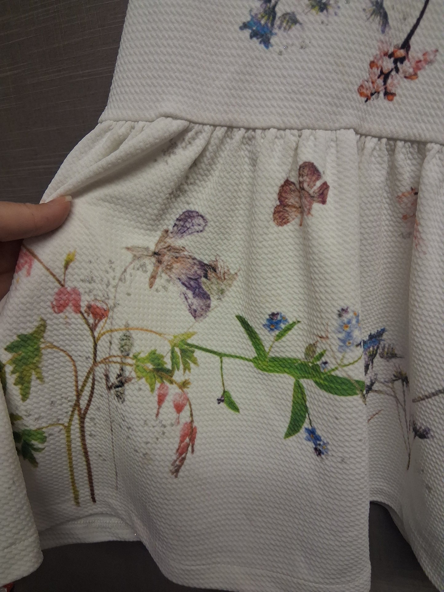 Next Girls White Floral Summer Dress Sleeveless Age 4-5 Years