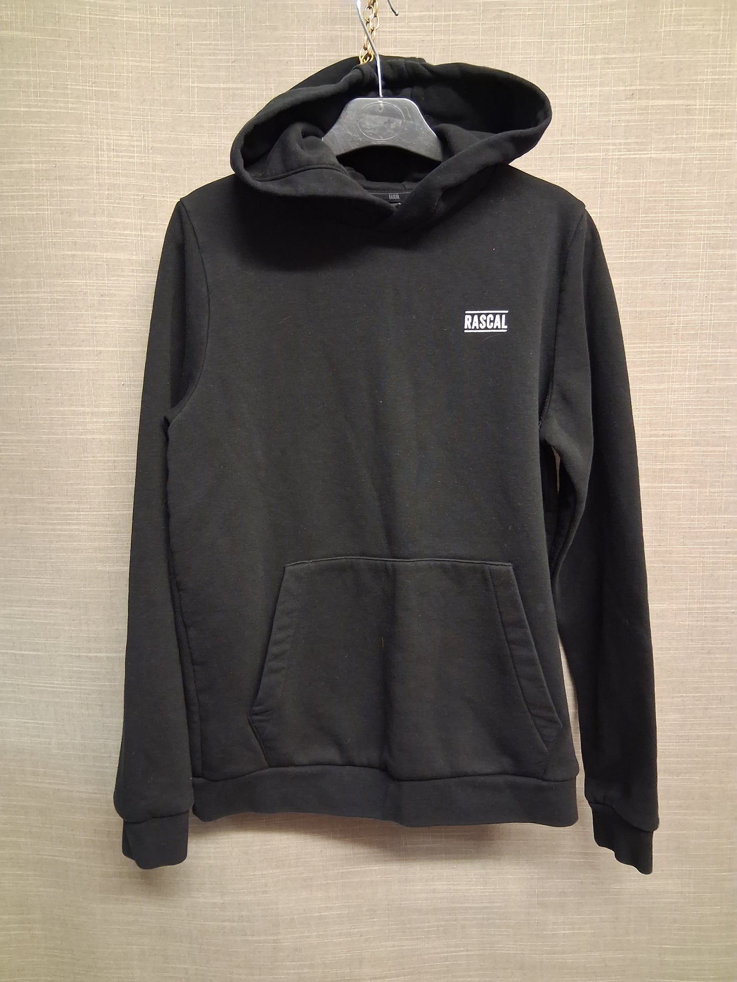Rascal Black Jersey Hoodie Age 13-14 Years