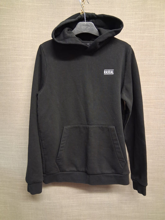 Rascal Black Jersey Hoodie Age 13-14 Years