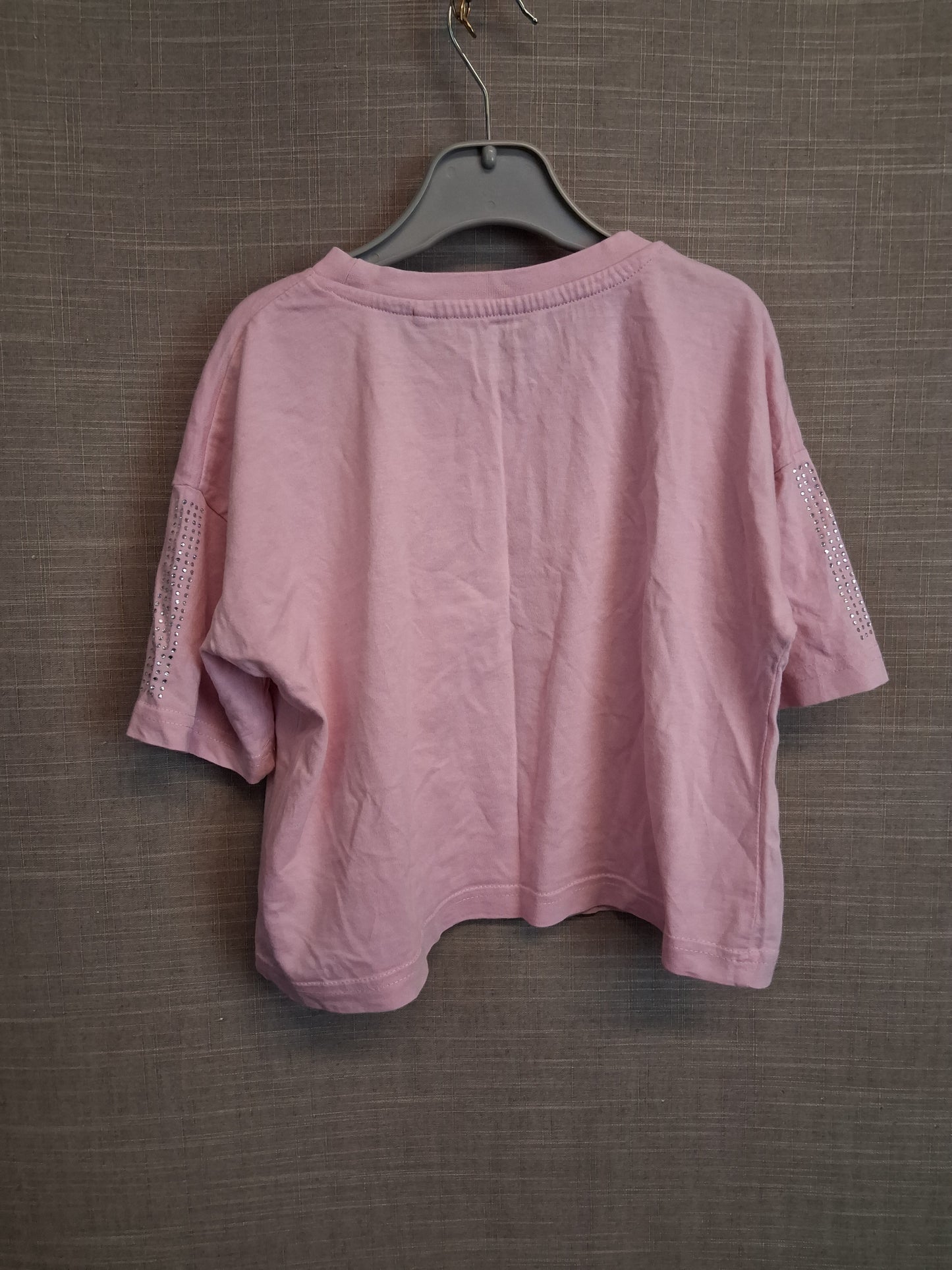 Juicy Couture Girls Crop T-Shirt Diamanté Spellout Age 5-6 Years