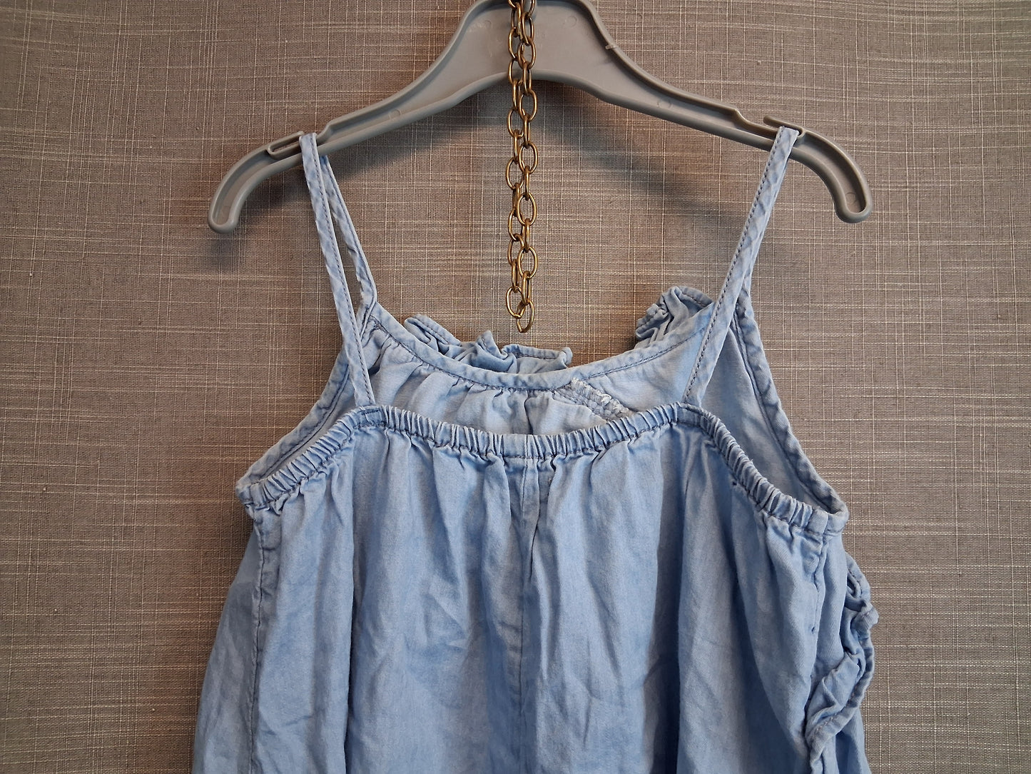 Next Girls Chambray Denim Sundress Age 7 Years
