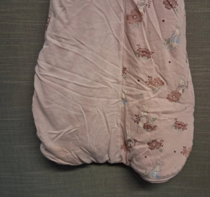 TU Girls Sleeping Bag Peter Rabbit Theme Age 0-6 Months 2.5 Tog 100% Cotton