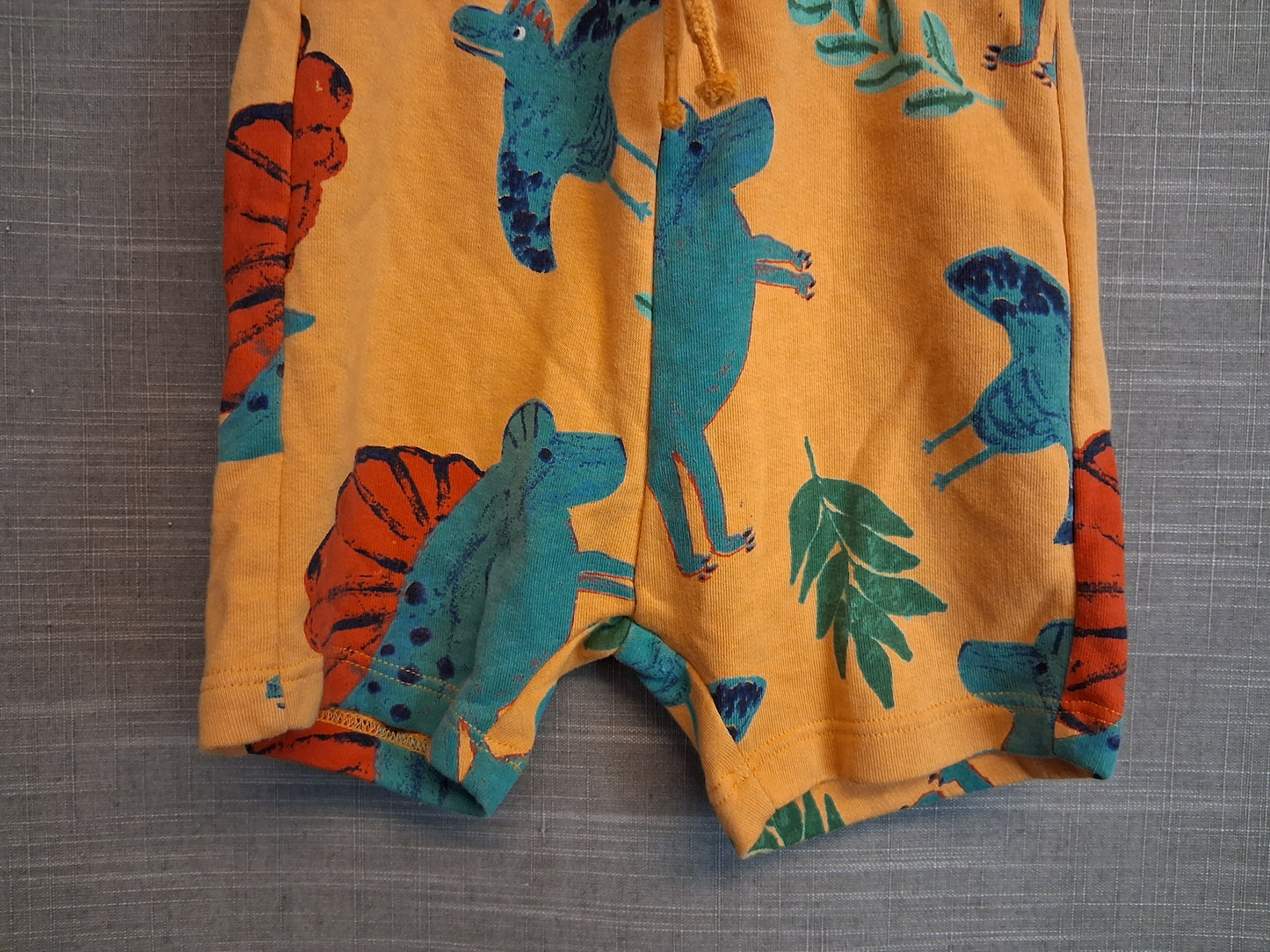 George Dinosaur Theme Jersey Jogger Shorts Age 3-4 Years Orange