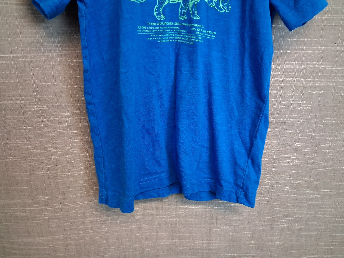 Next Boys Blue Short Sleeve T-Shirt Dinosaur Age 4 Years