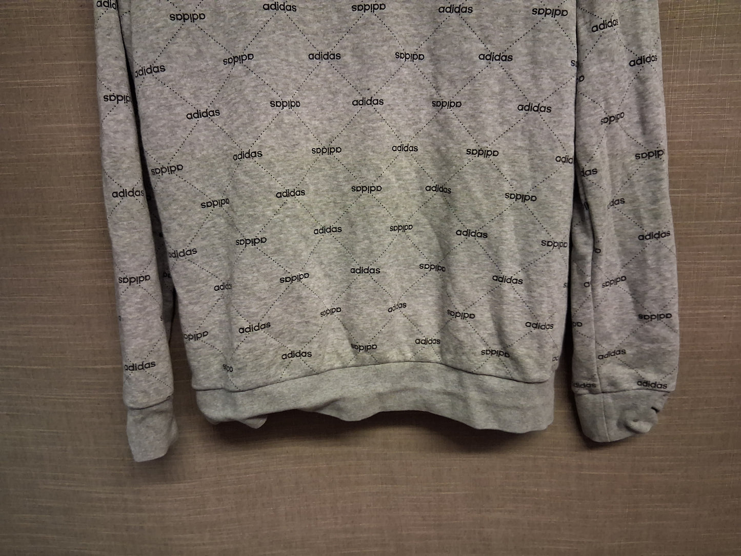 Adidas Boys Grey Full Zip Hoodie Age 13-14 Years