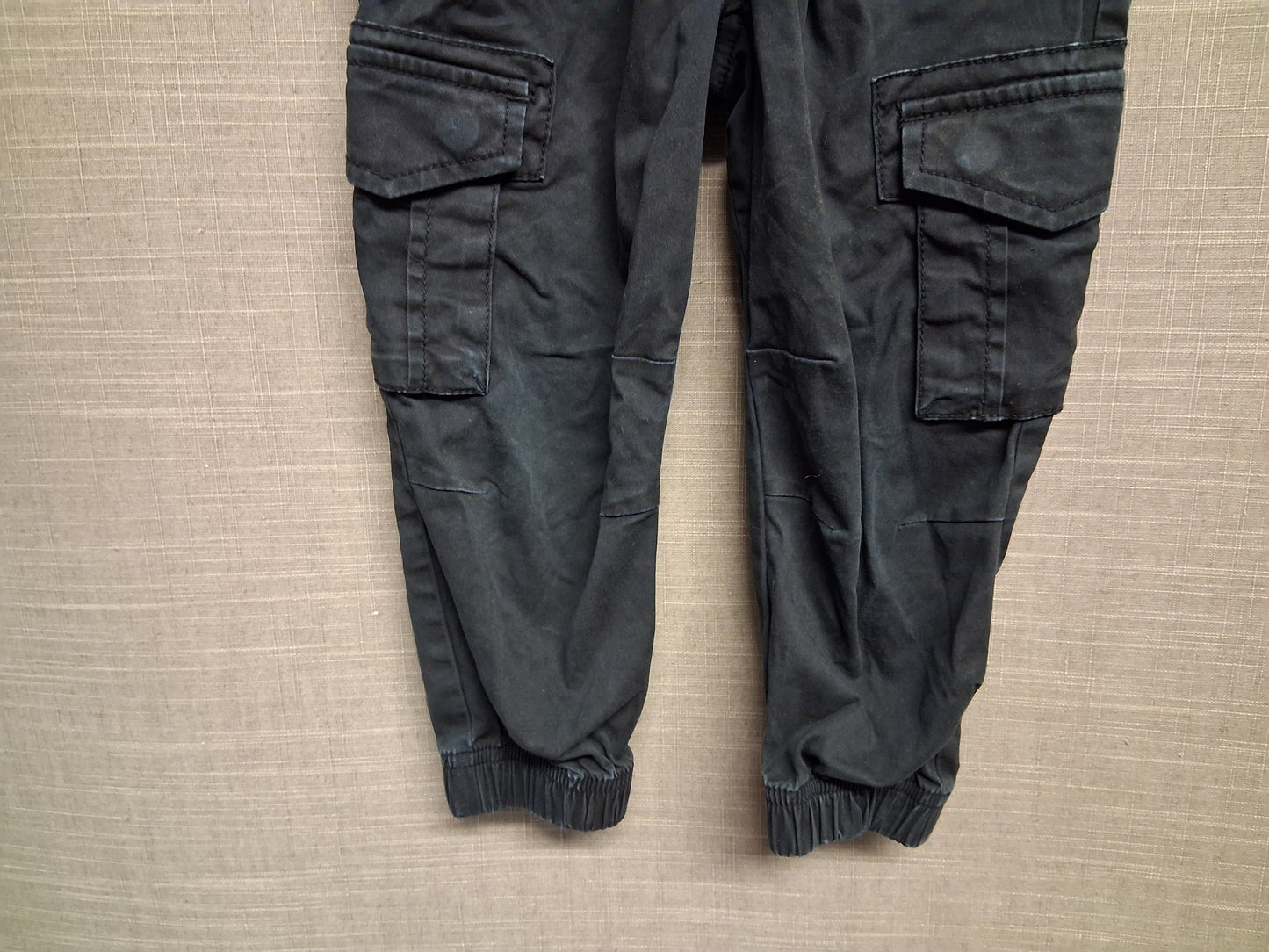 River Island Black Cargo Trousers Age 2-3 Years