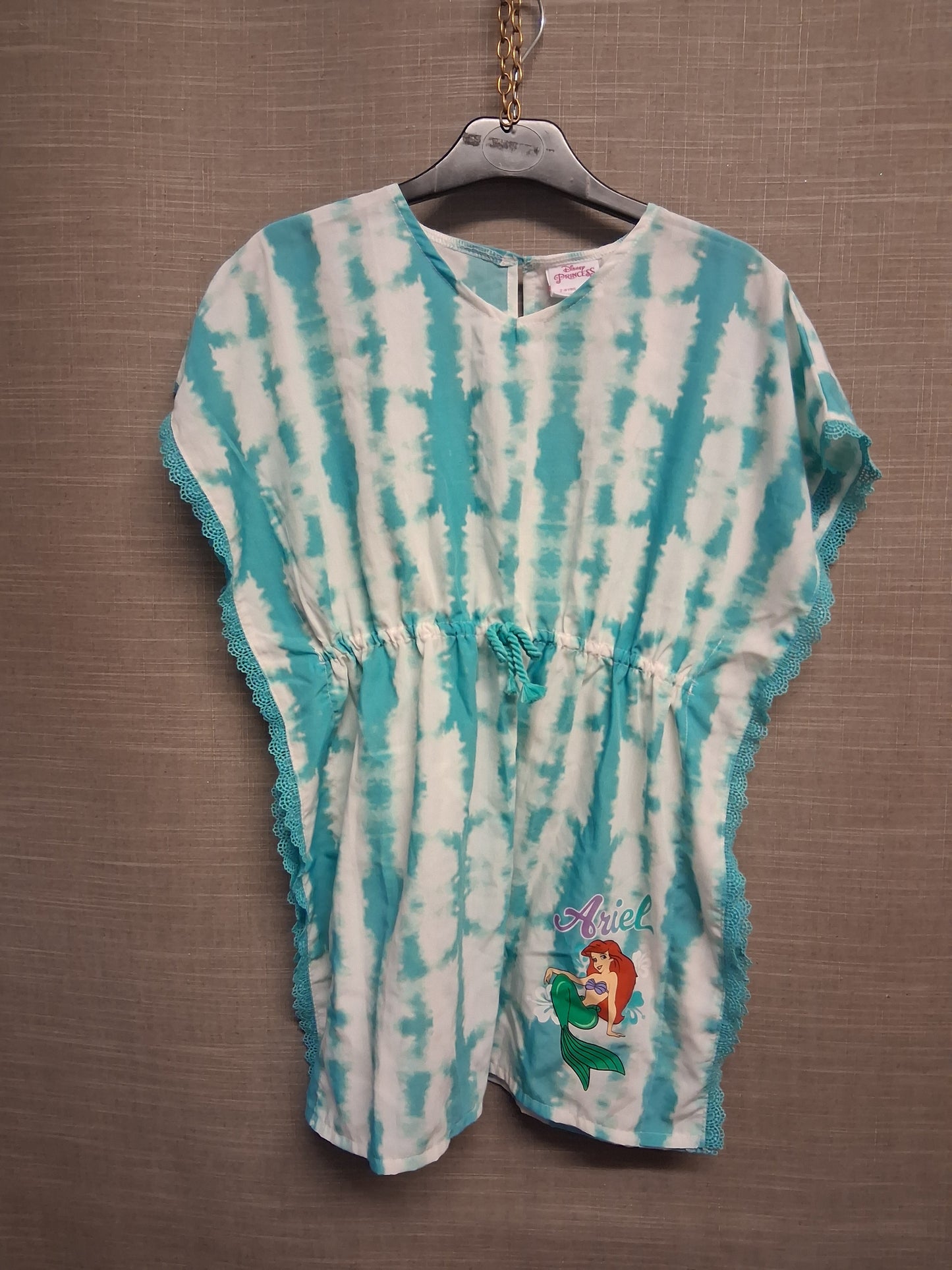 Primark Disney Princess Ariel Beachwear Cover Up Age 7-8 Years