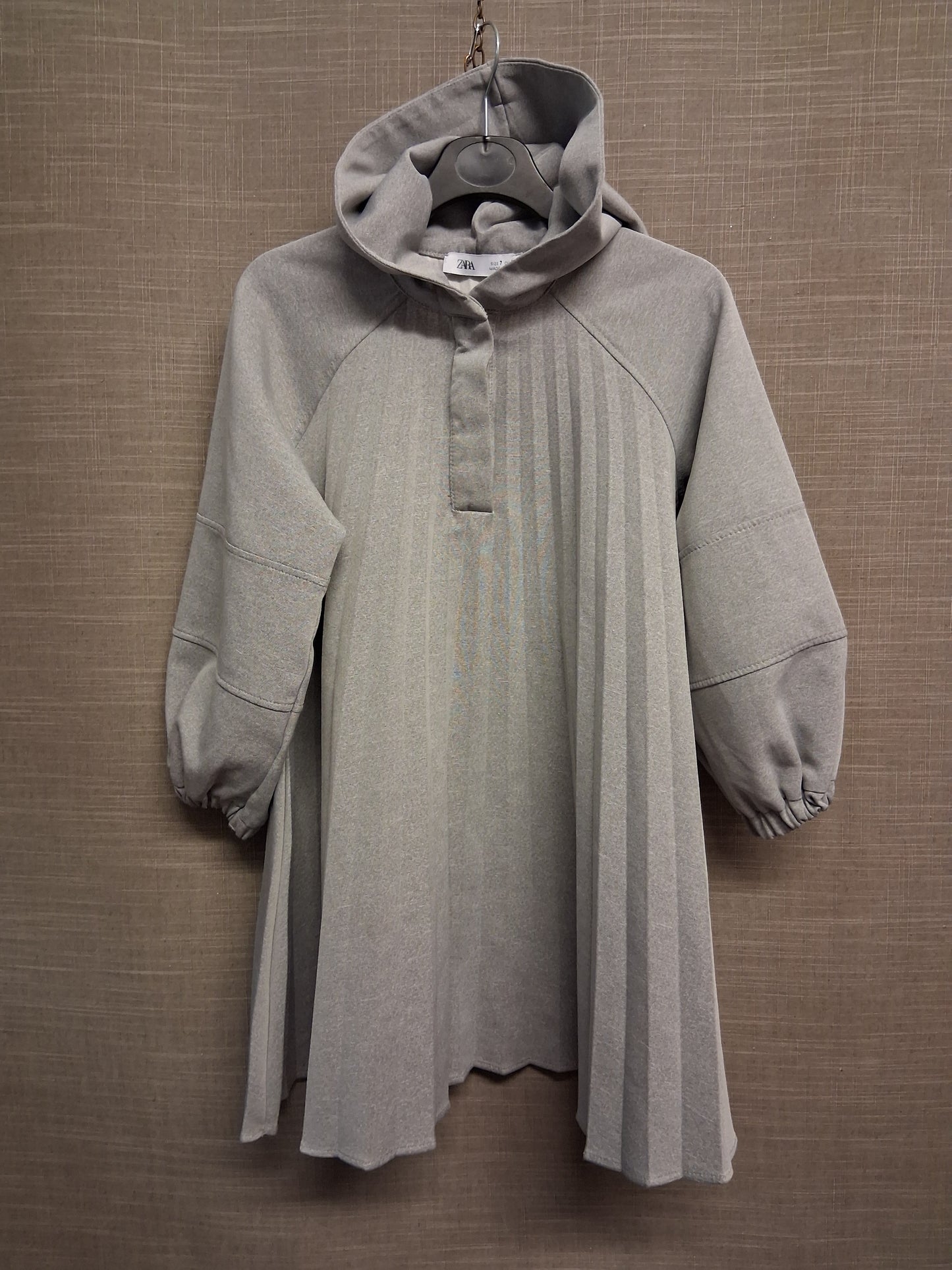 Zara Grey Hoodie Sweater Dress Age 7 Years