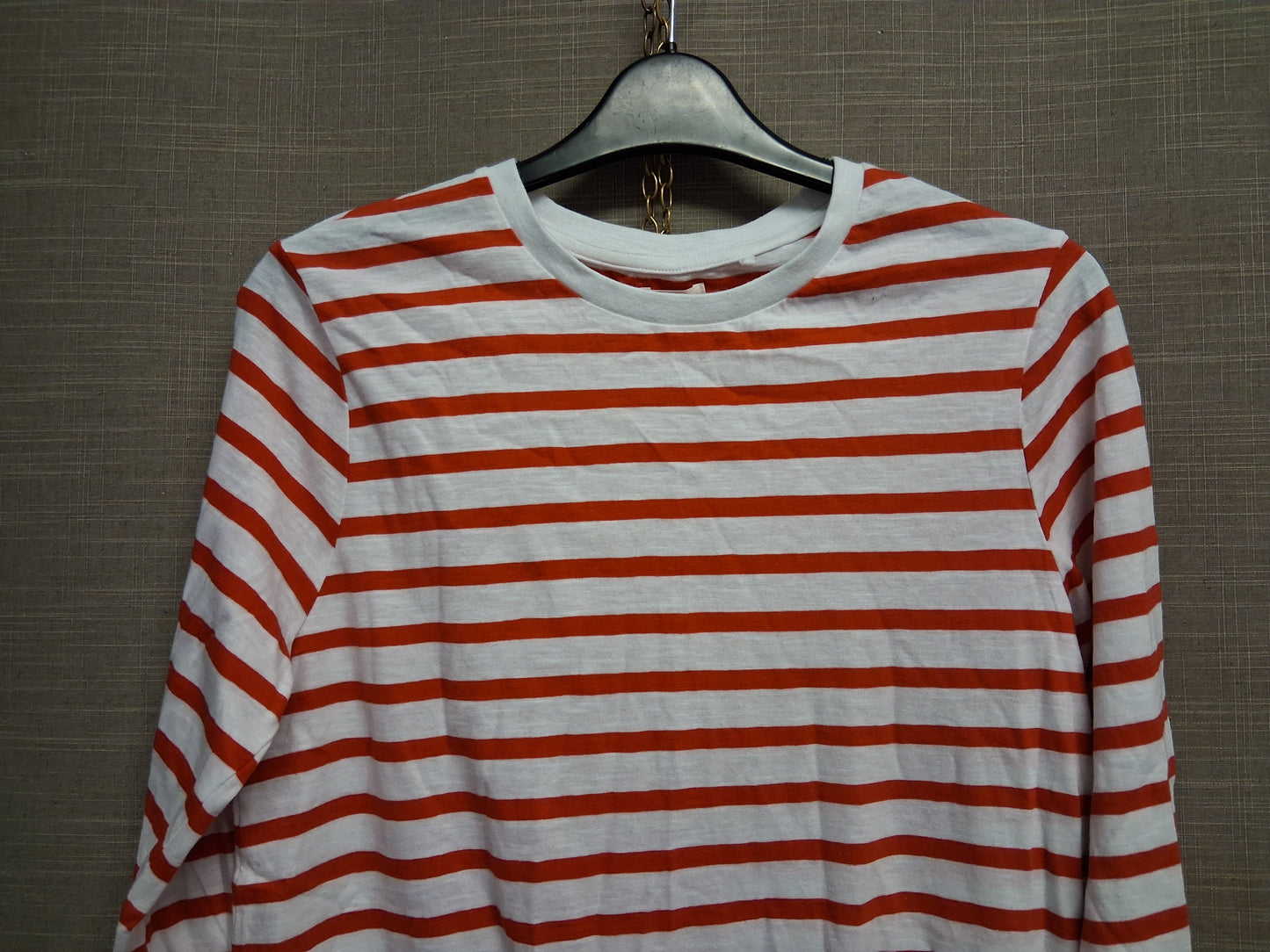 Next Girls Crew Neck Long Sleeve T-Shirt Red White Stripe Age 15 Years
