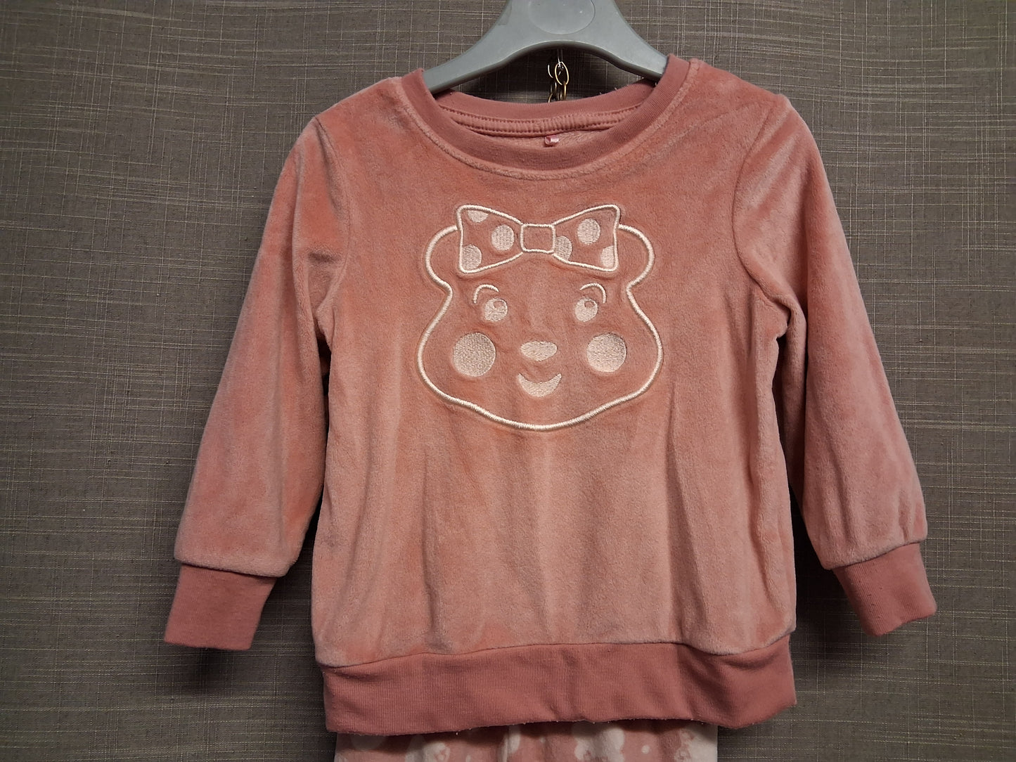George Girls "Pudsey" Children in Need Pink Pyjamas PJs Set Age 18-24 Months