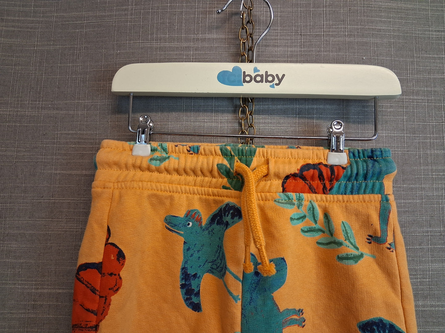 George Dinosaur Theme Jersey Jogger Shorts Age 3-4 Years Orange
