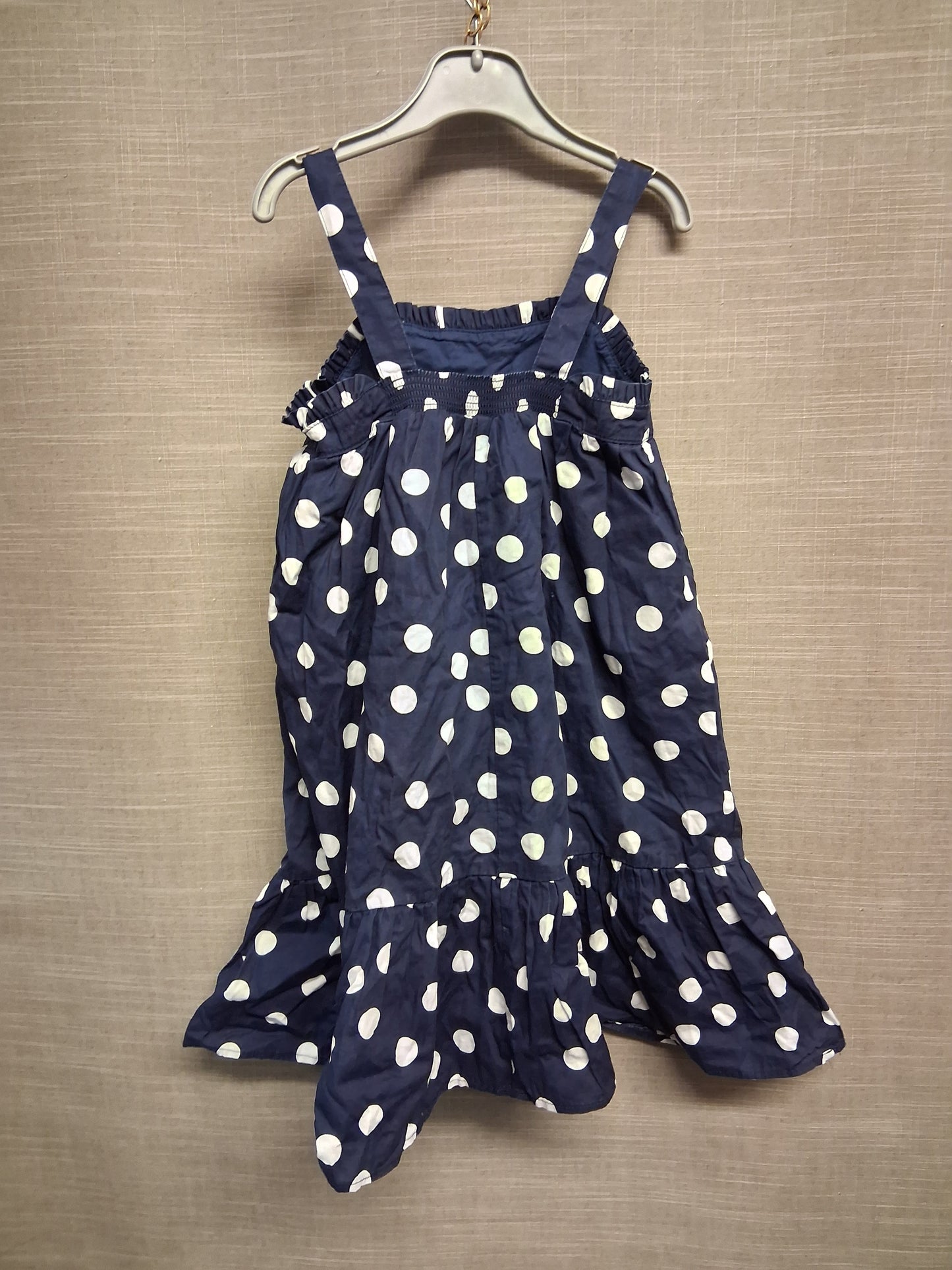 Lily & Dan Girls Navy Spotty Sundress Age 5-6 Years