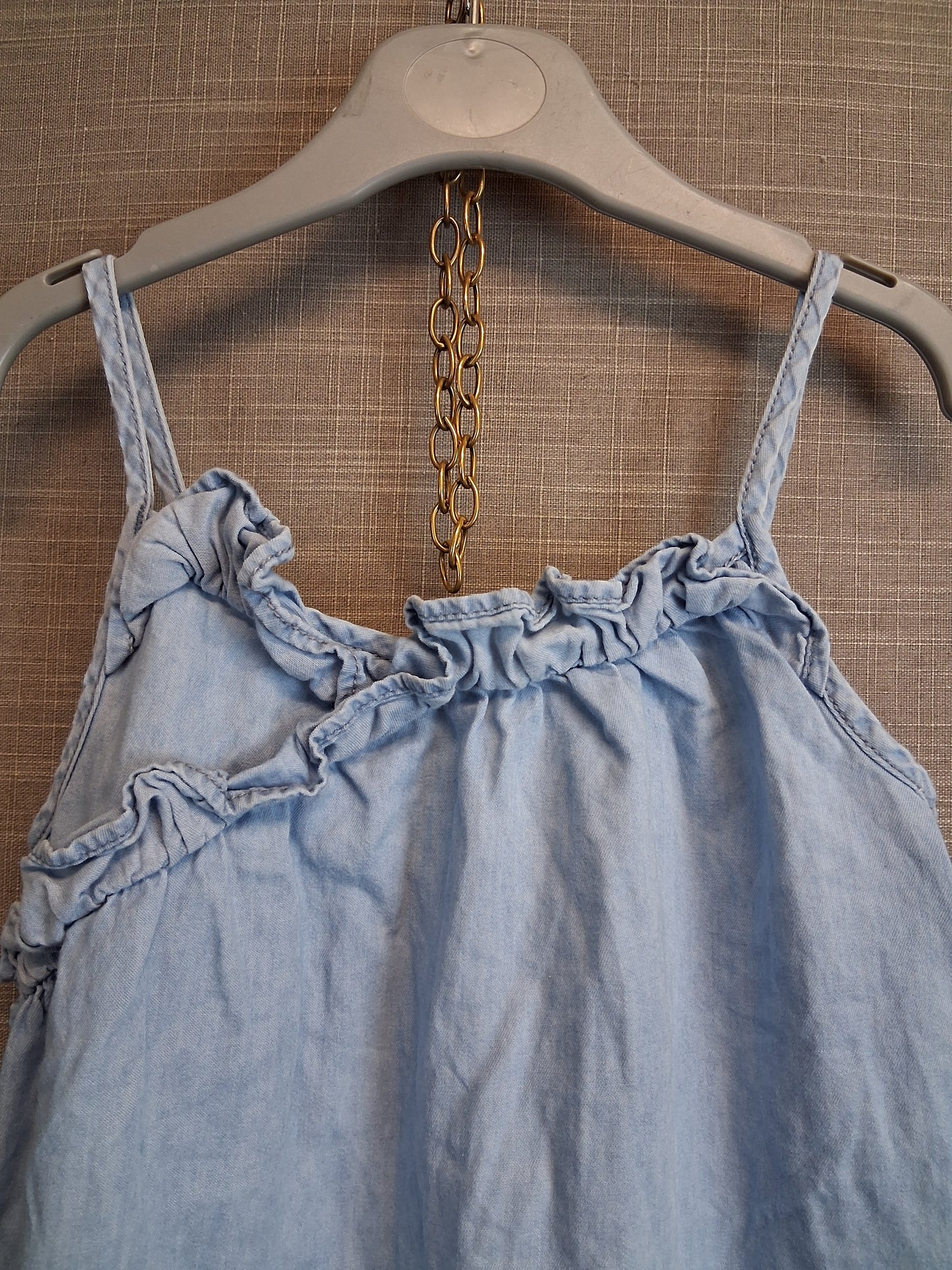 Next Girls Chambray Denim Sundress Age 7 Years