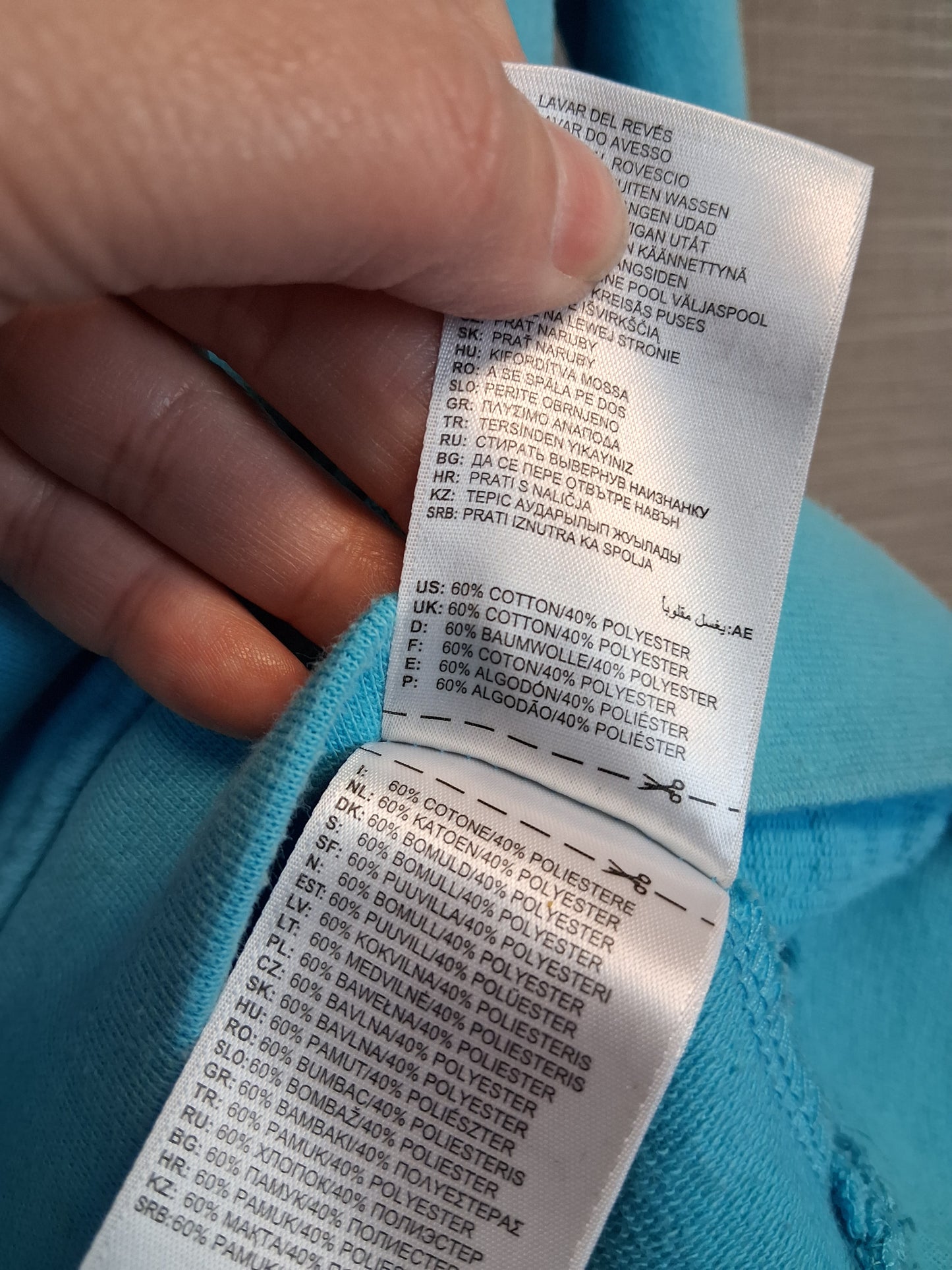 Reebok Girls Blue Lightweight Hoodie Age 14-15 Years
