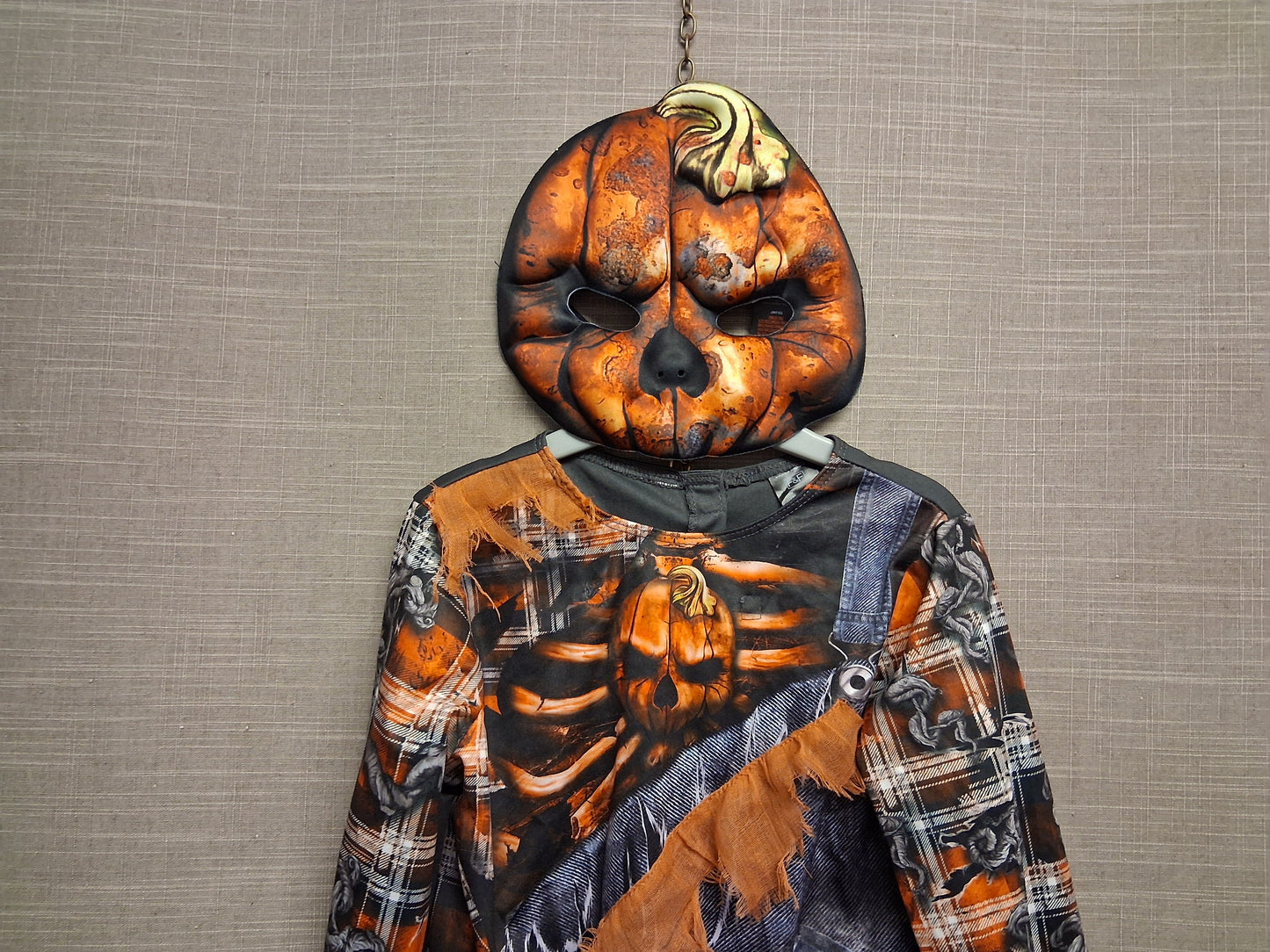 F&F Boys Spooky Pumpkin Costume 3 Piece Outfit Age 3-4 Years