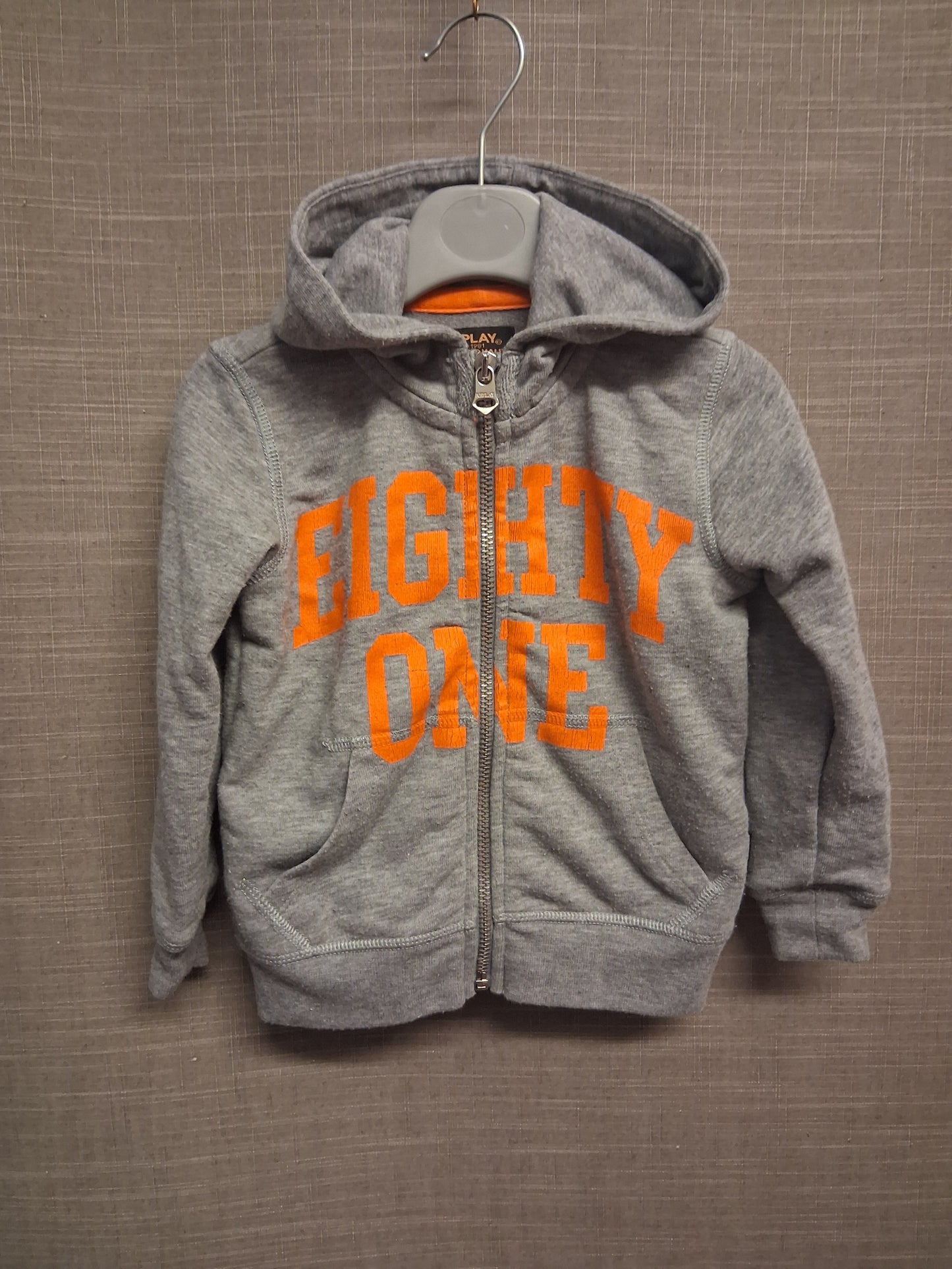 Replay Hoodie Boys Grey Full Zip Designer Age 18 Months
