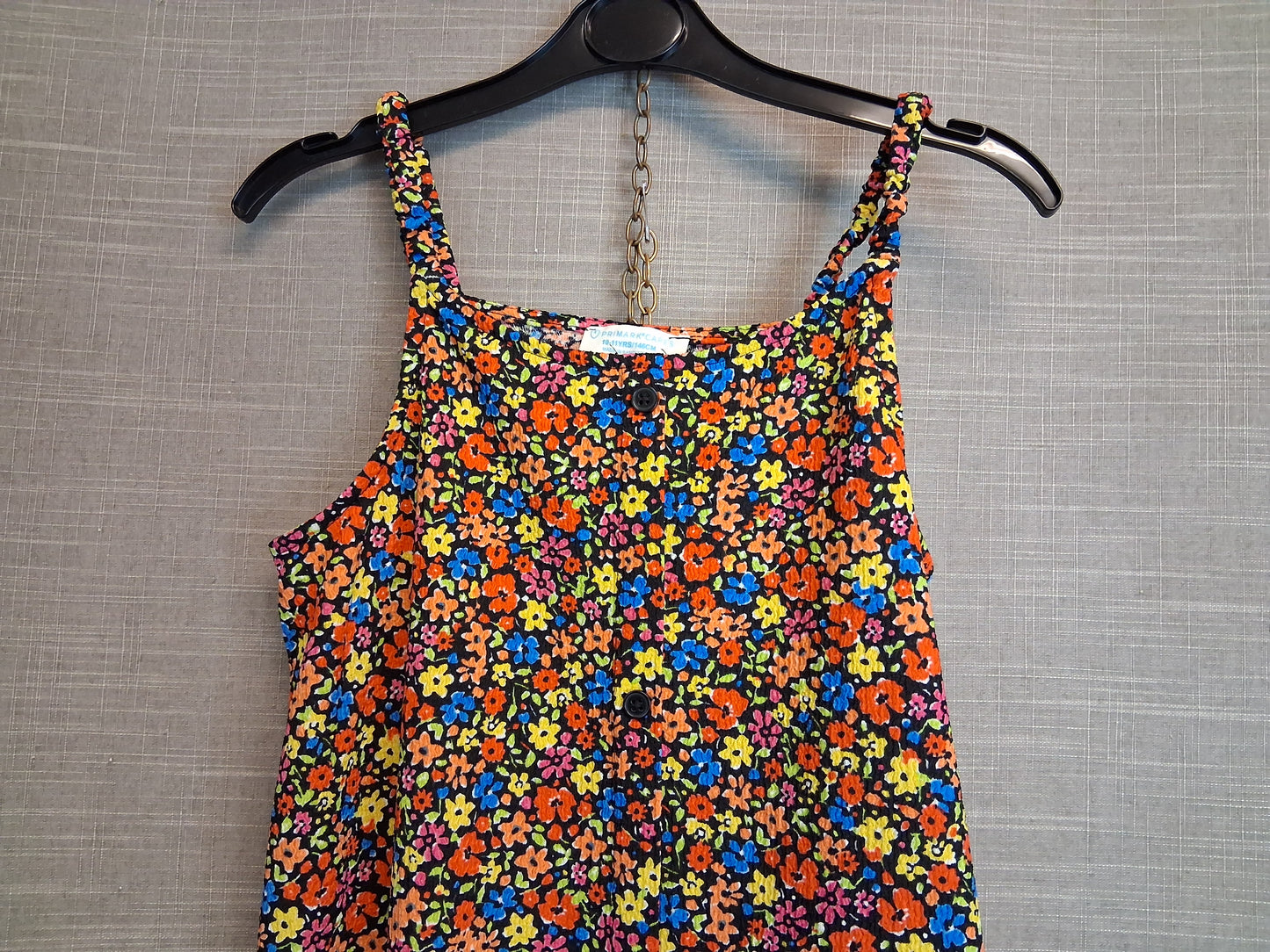Primark Girls Multicolour Floral Strappy Sundress Age 10-11 Years