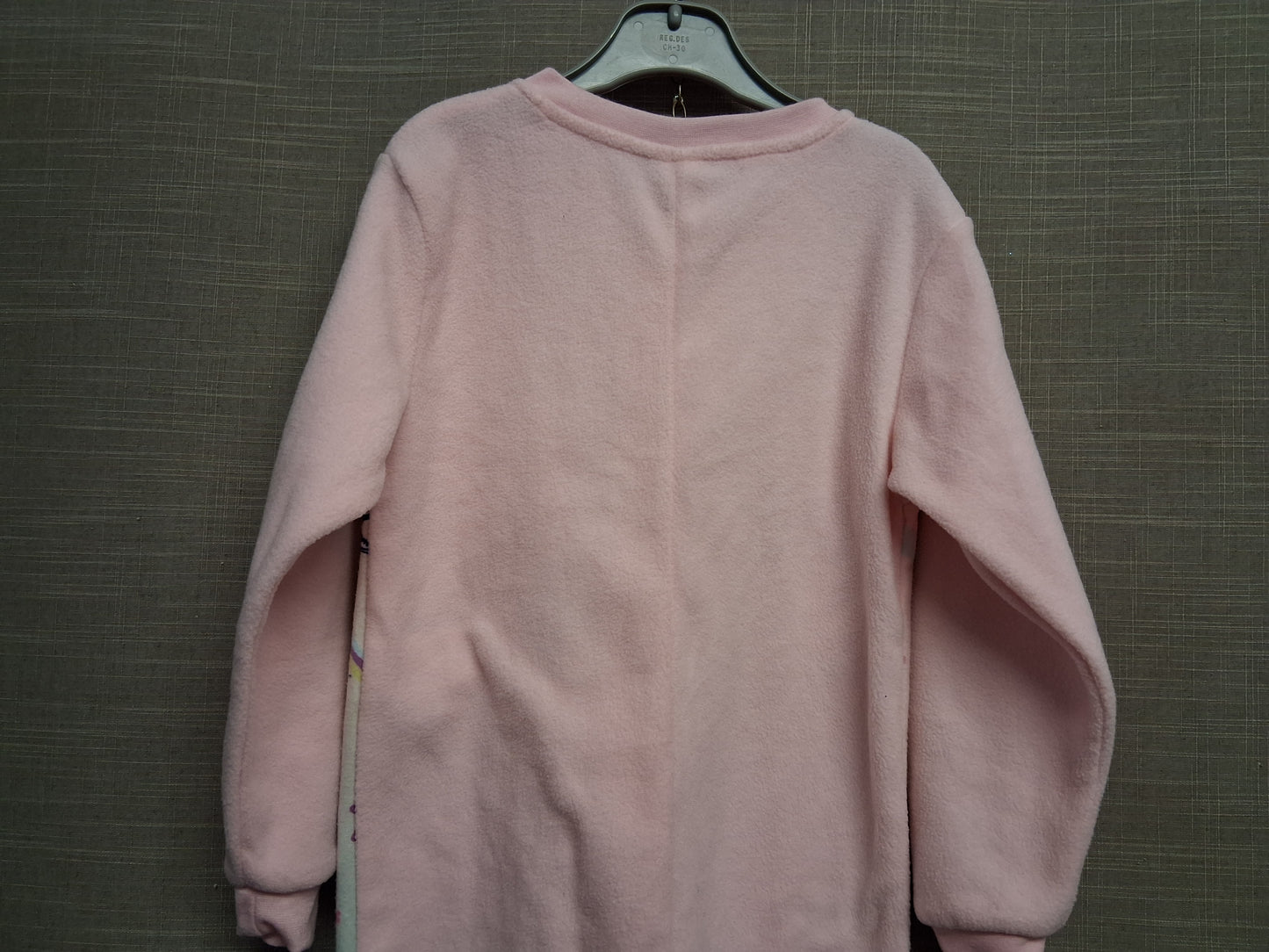 Peppa Pig Pink All in One Onsie Fleece Full Zip Age 7-8 NWOTs