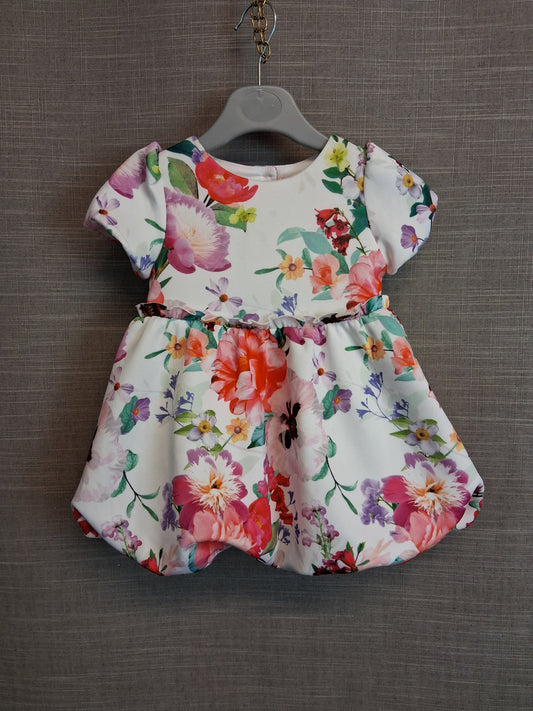 Lipsy Girls Floral Dress Age 6-9 Months