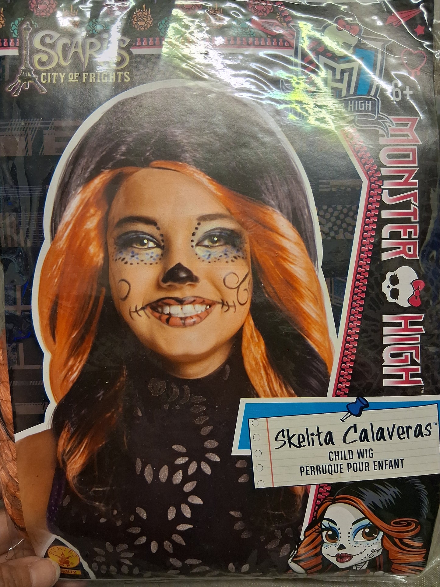 Monster High Skelta Calaveras Child's Wig 6 Years Plus