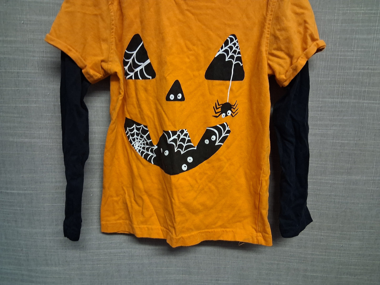 George Halloween Pumpkin Orange Long Sleeve T-Shirt Age 6-7 Years