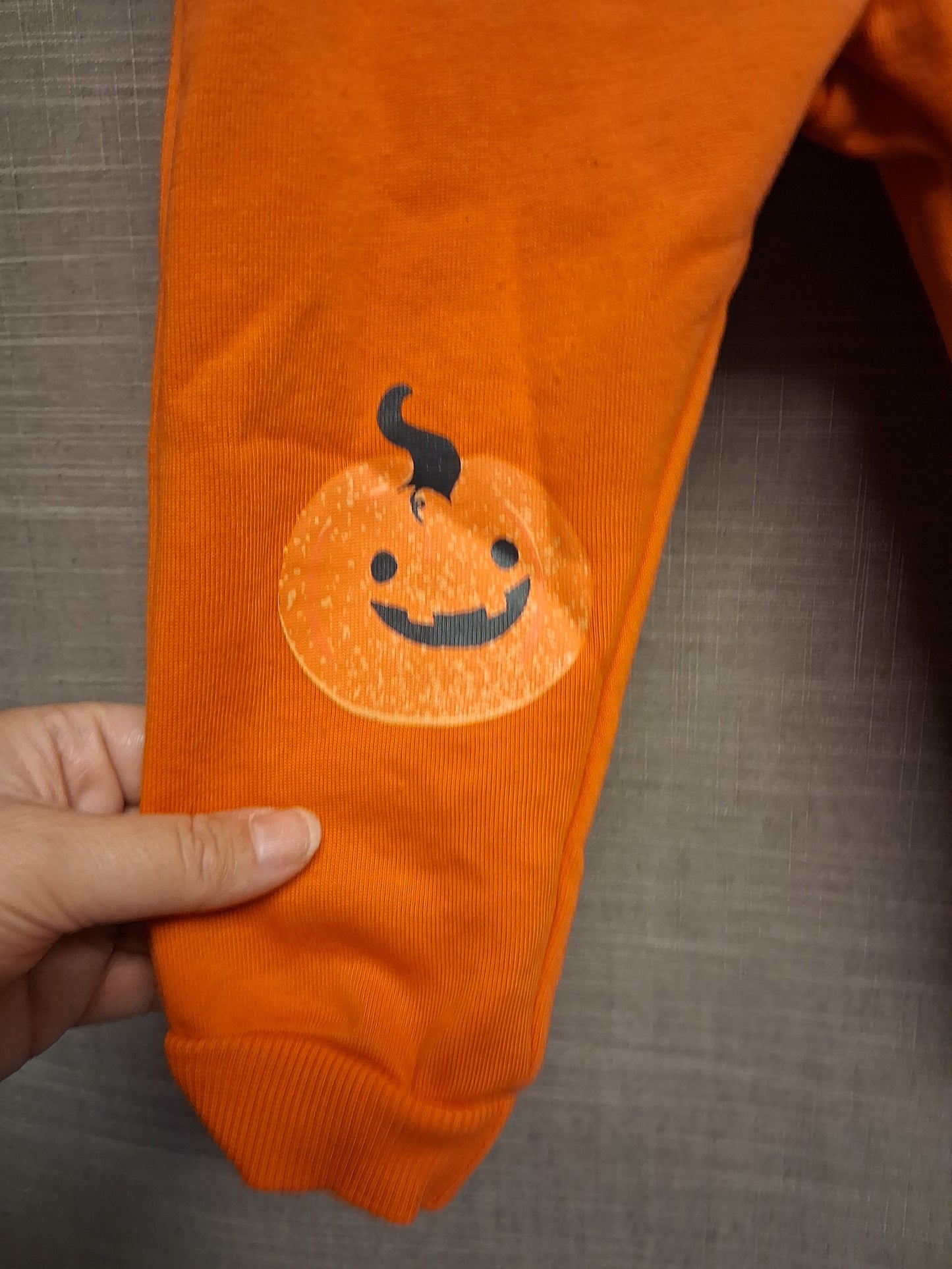 Primark Boys Halloween Orange Pumpkin Joggers Age 12-18 Months