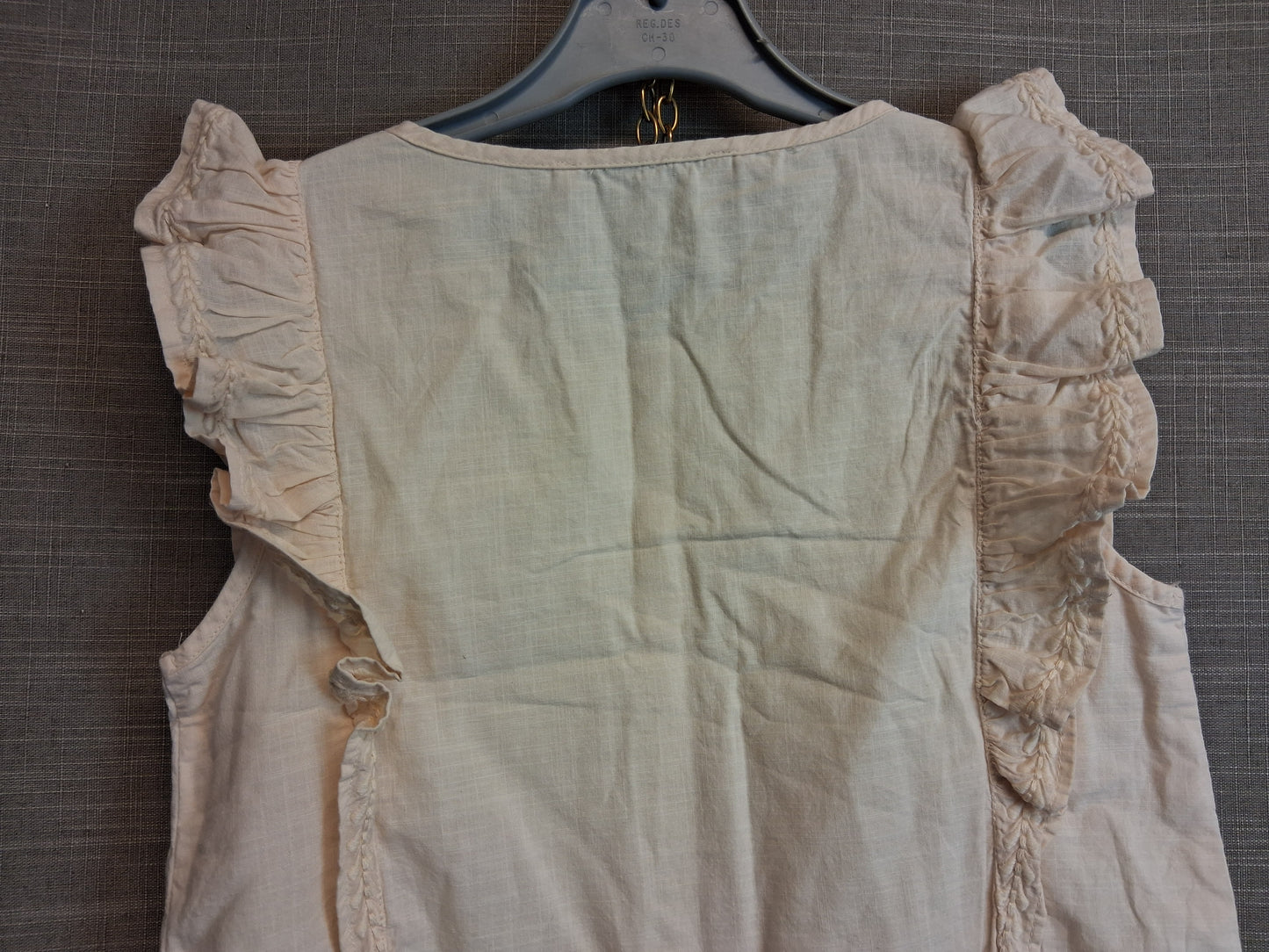 George Girls Cream Sleeveless Blouse Age 7-8 Years