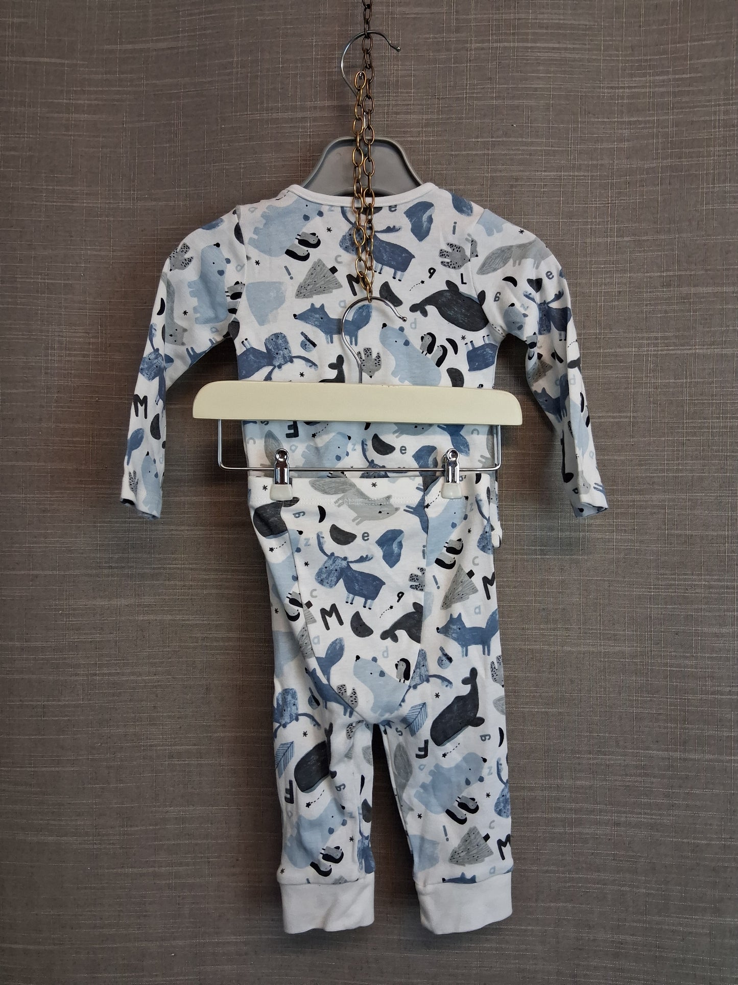 TU Boys Animal Pyjamas 2 Piece Set Age 3-6 Months Multicolour