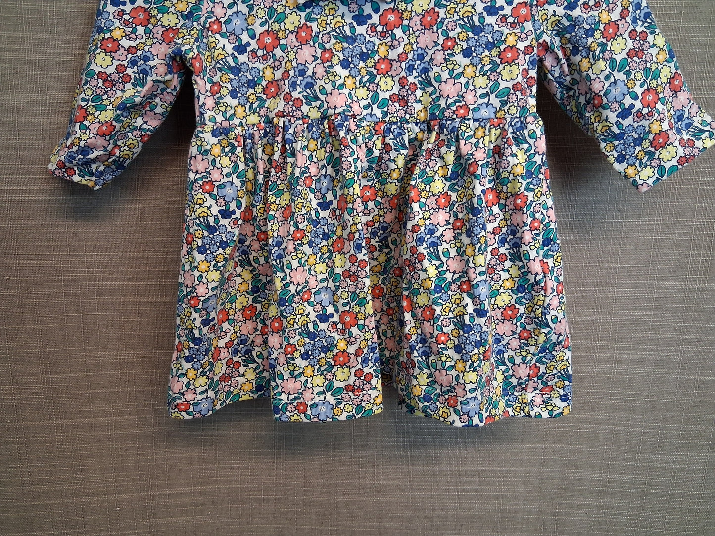 Matalan Girls Blue Floral Jersey Dress Age Newborn