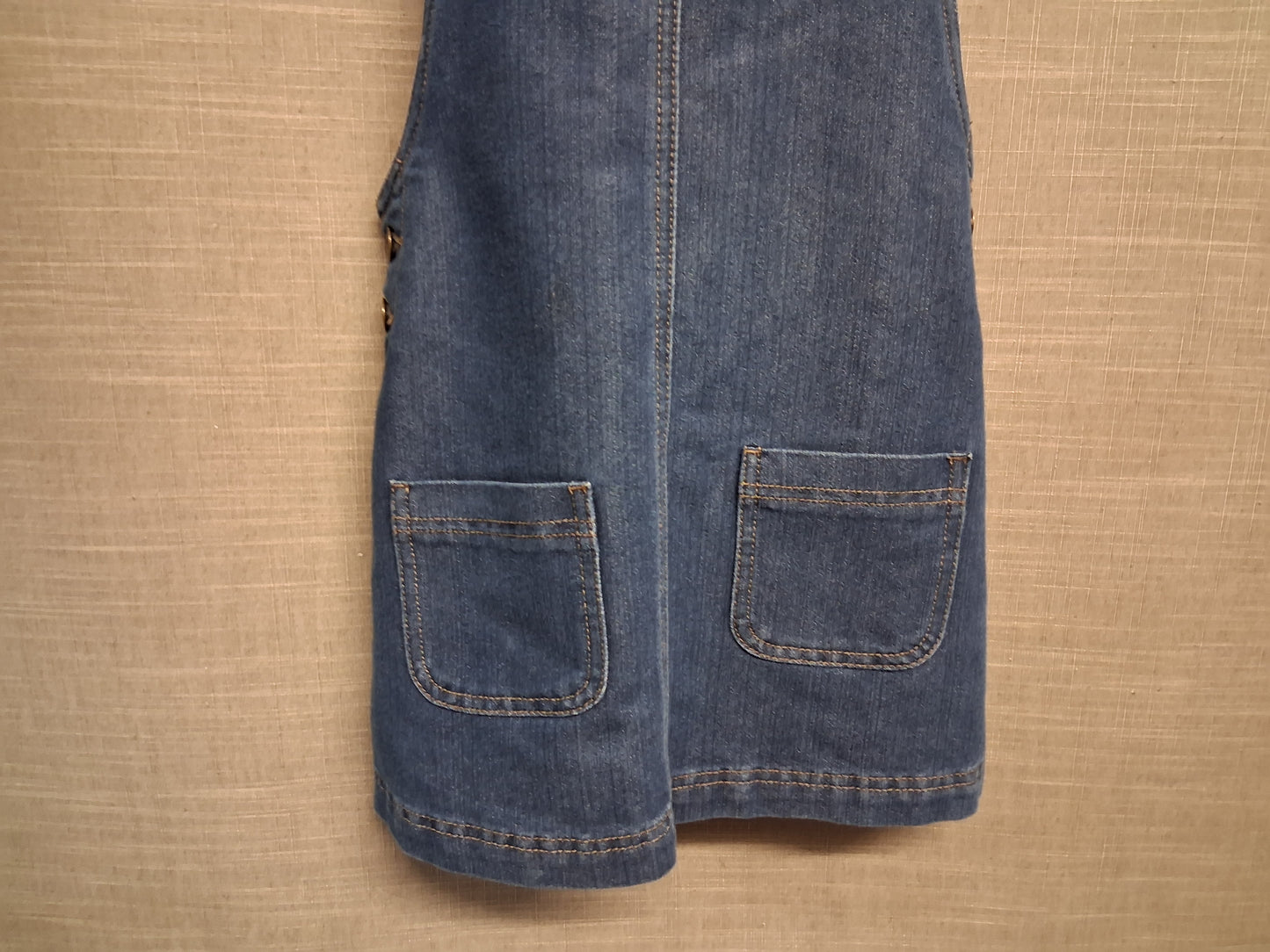 George Girls Blue Darkwash Denim Pinafore Dress Age 9-10 Years