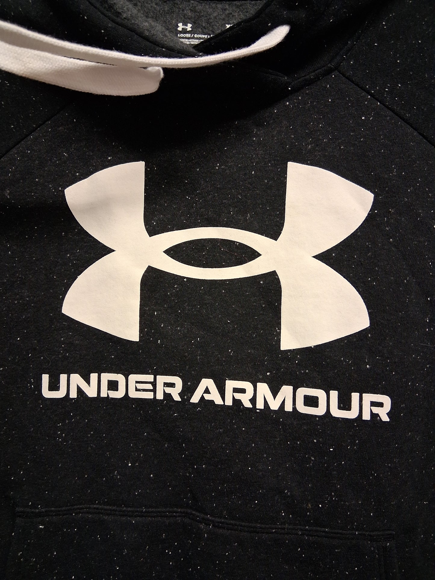 Under Armour Boys Dark Grey Hoodie Age 13-14 Years Loose Fit