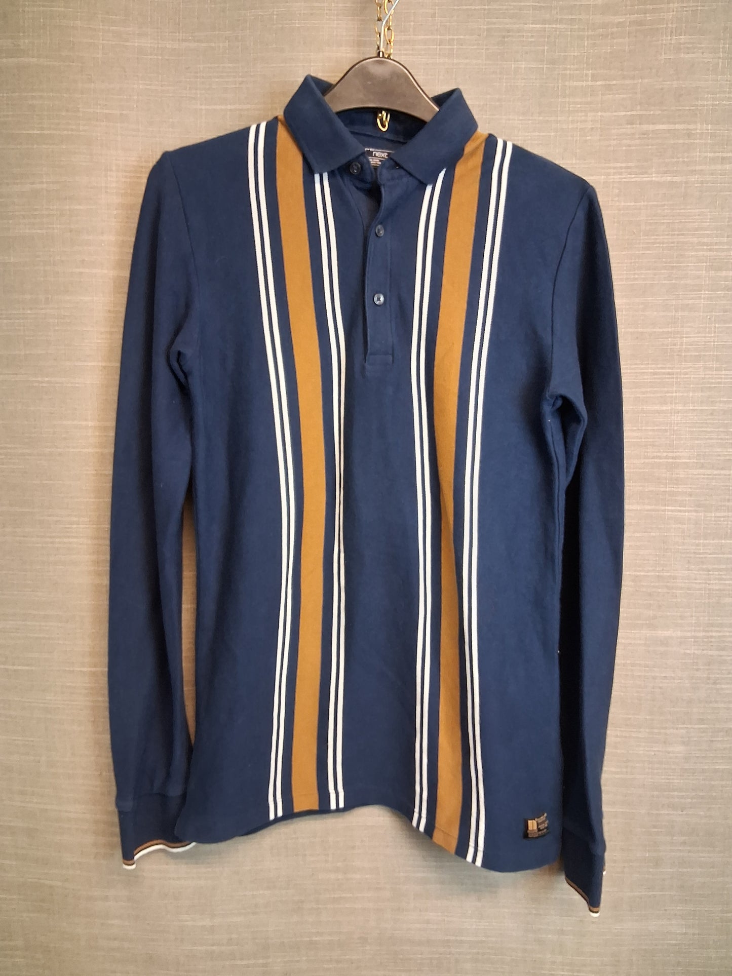 Next Boys Long Sleeve Polo T-Shirt Knitted Age 13 Years