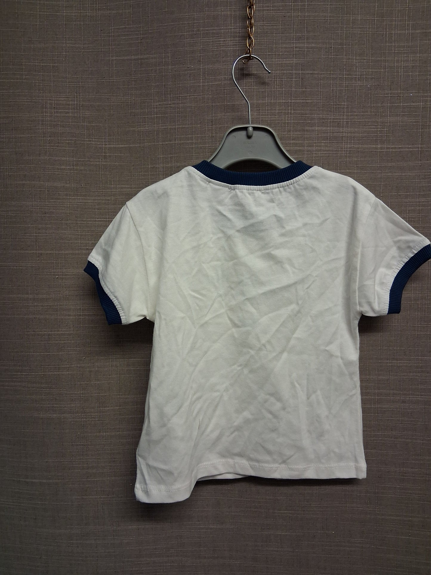 Zara Girls "Dad is my Fan No 1" White T-Shirt Age 3 years New