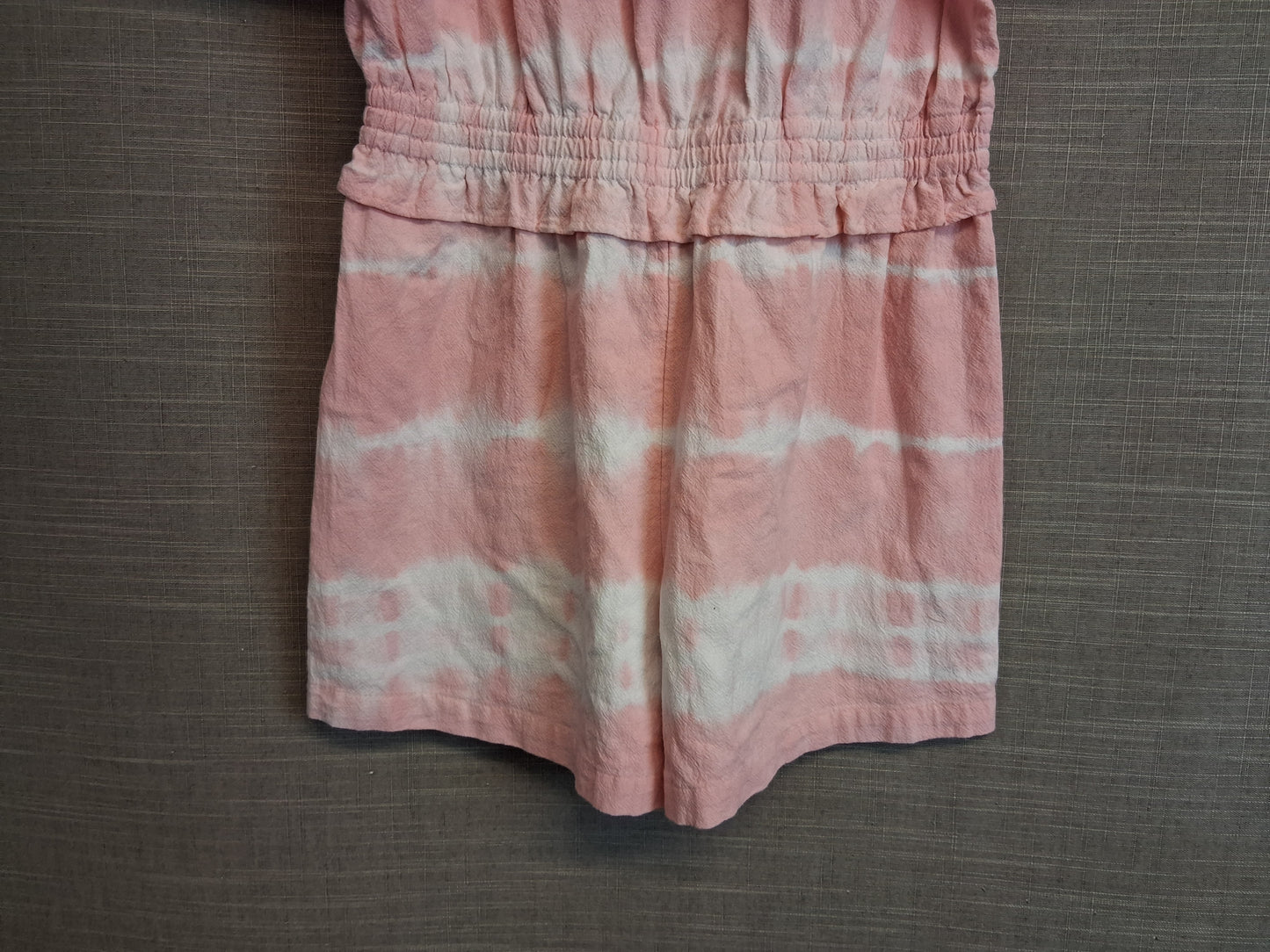 TU Girls Playsuit Pink Tie Dye Short Sleeve Age 9 Years