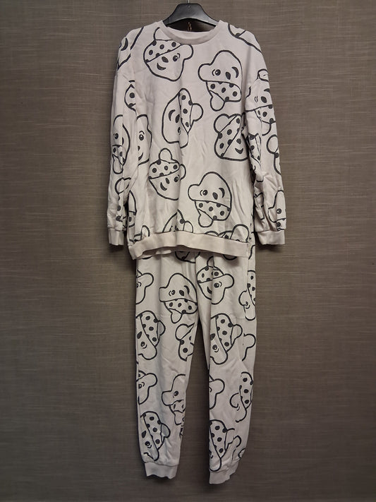 George Unisex Beige "Pudsey" Children in Need Tracksuit 2 Piece Set Sweater Joggers Age 11-12 Years