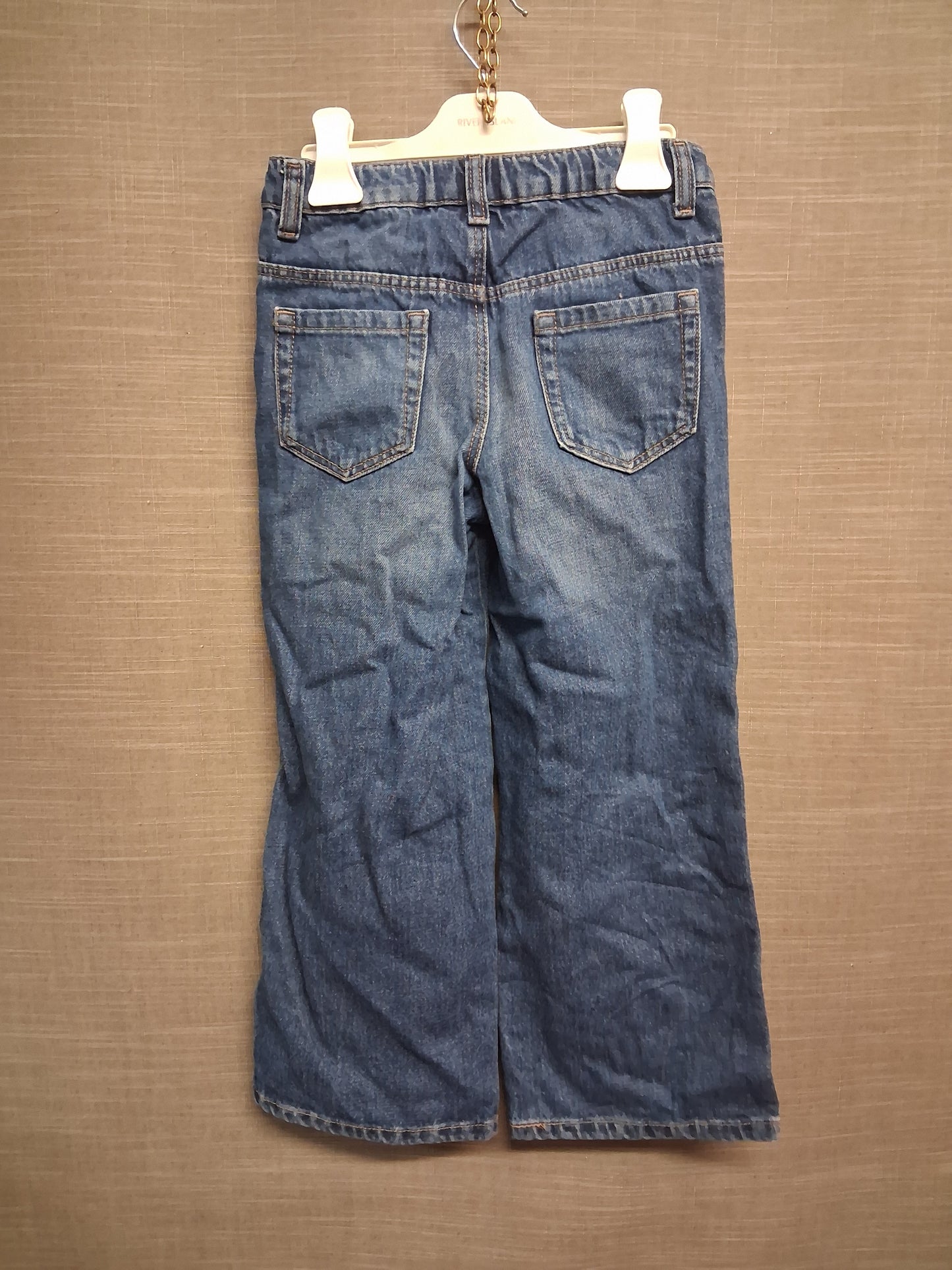 Primark Hello Kitty Blue Denim Wide Leg Jeans Age 6-7 years