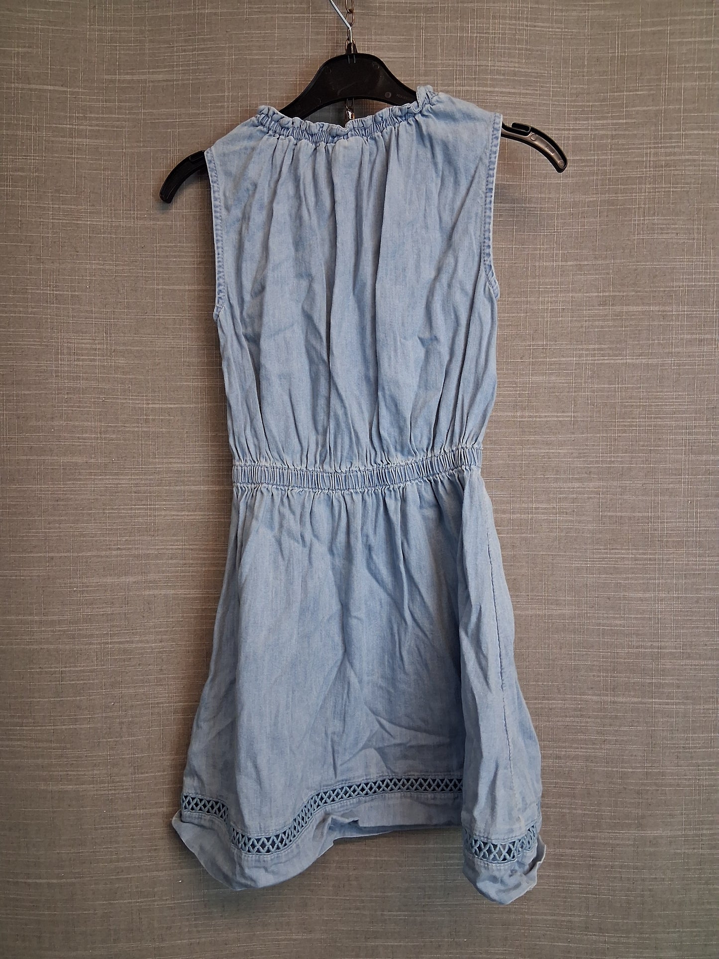 Gap Girls Blue Chambray Denim Sleeveless Dress Age 6-7 Years